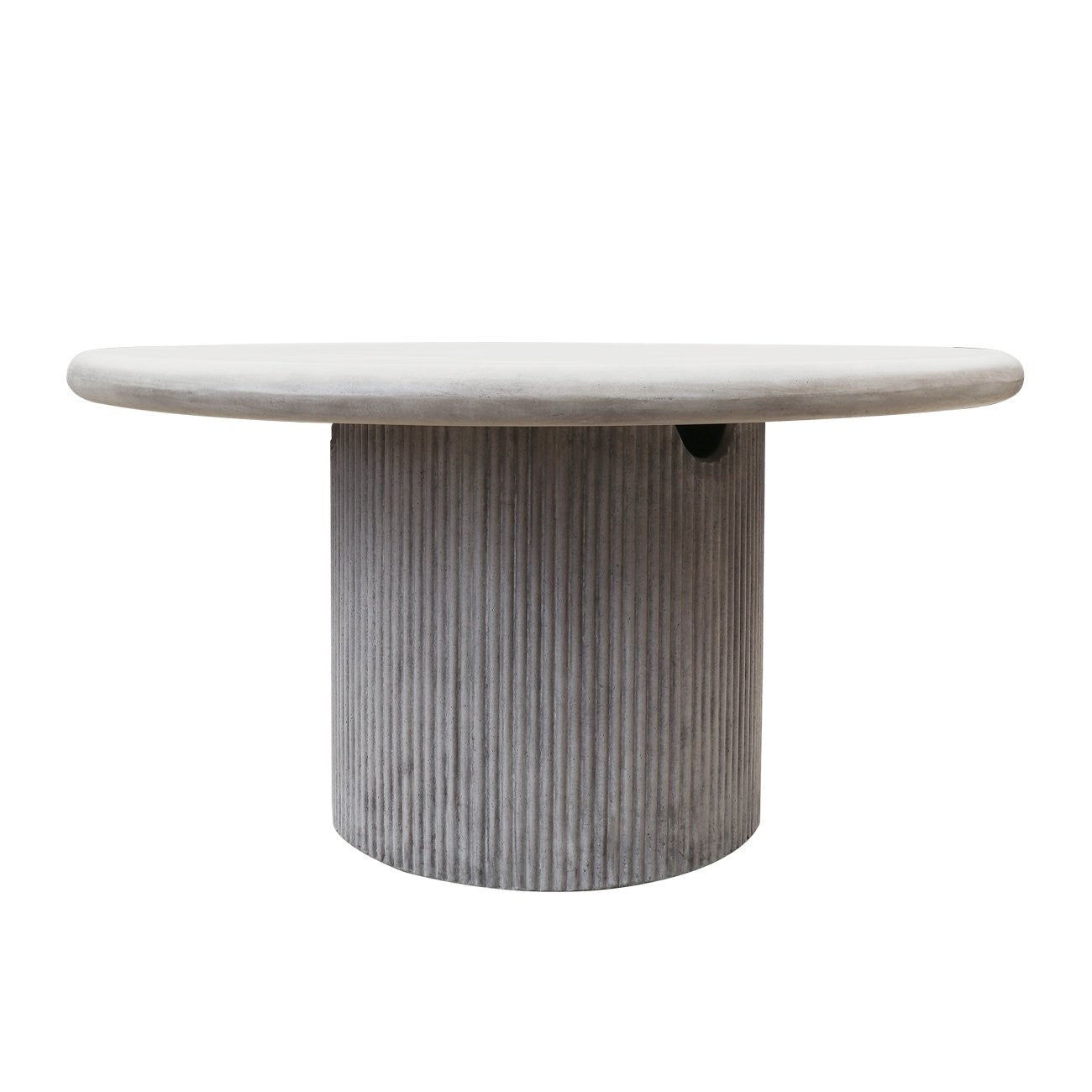 PATRAS ROUND CONCRETE TABLE GREY