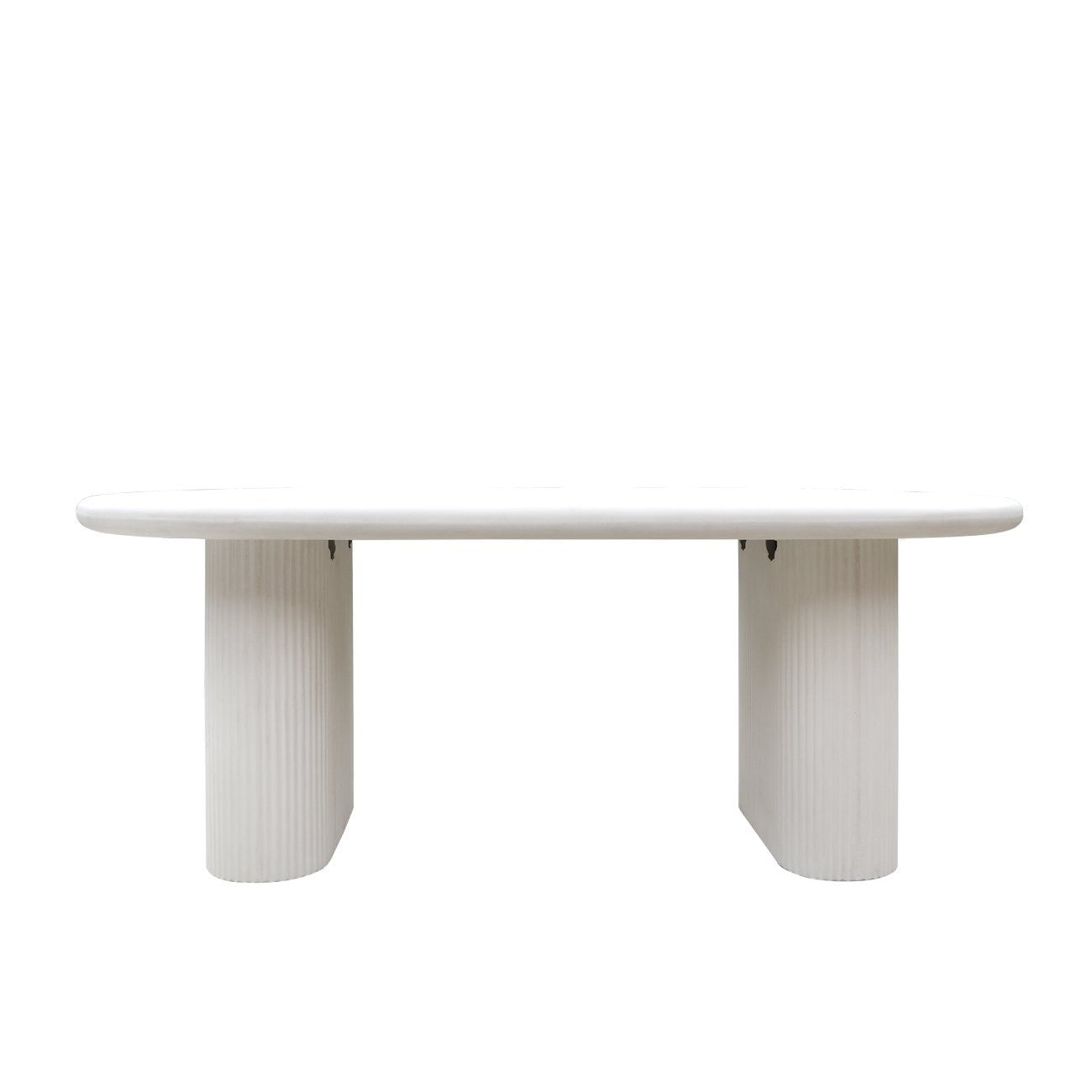 11943 Solona White Concrete Dining Table