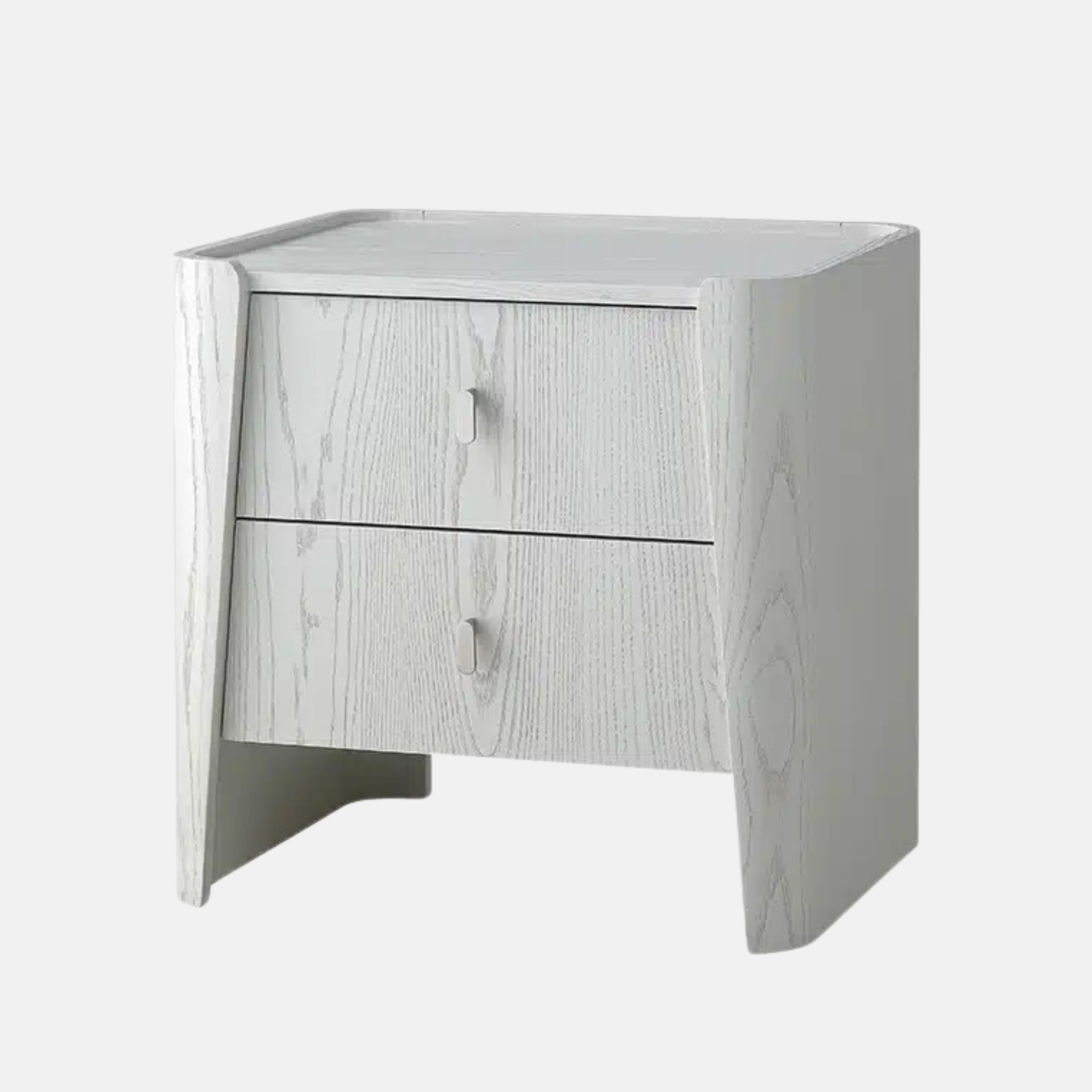 Regent 2 Drawer Bedside - Whitewashed