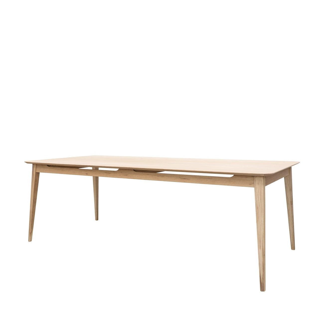 13340 Rokke Dining Table 220cm Oak Angle
