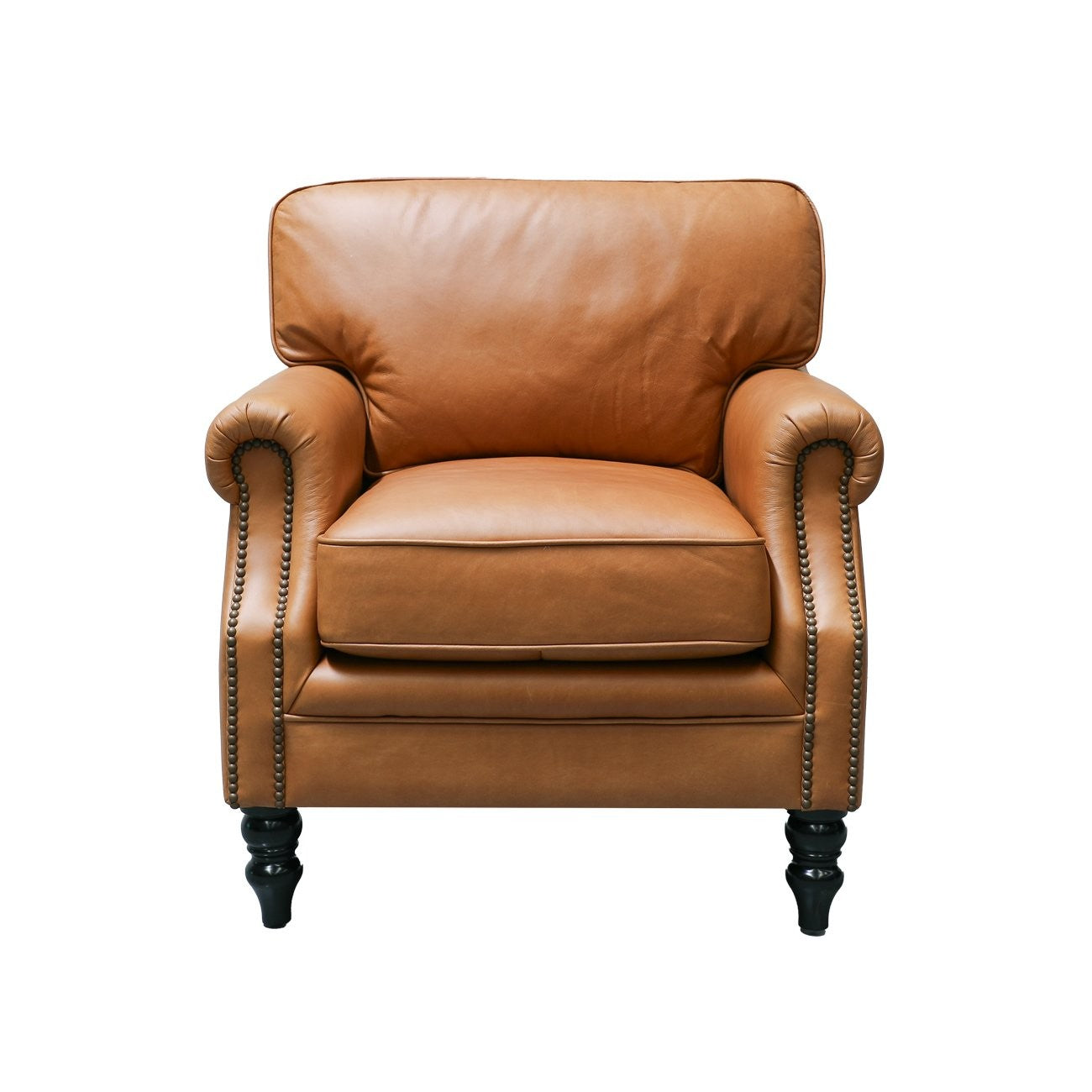 13387 Brunton Armchair Camel Front