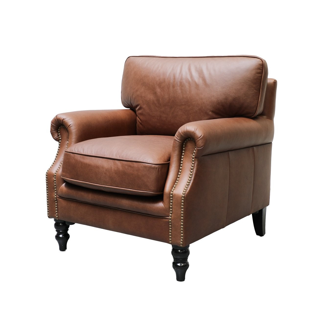 13388 Brunton Armchair Nutmeg Angle
