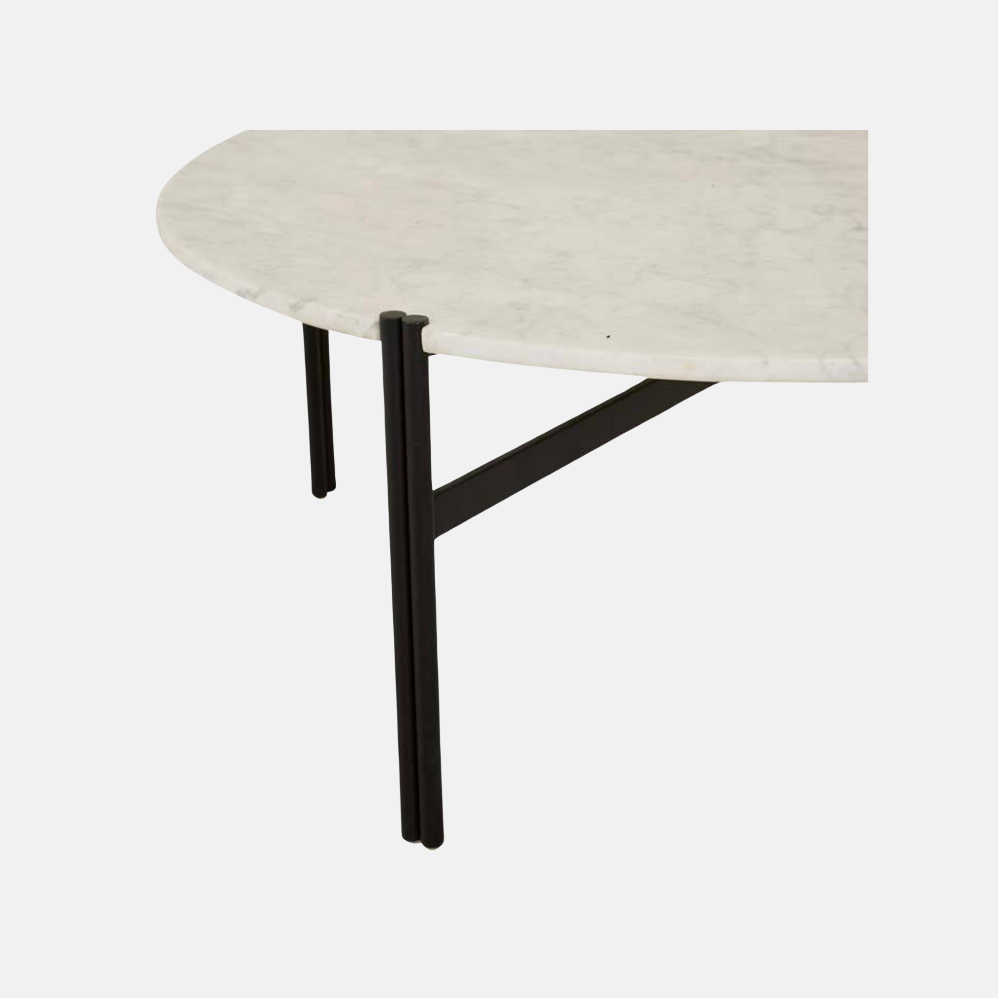 Atlas Twin Marble Coffee Table - White