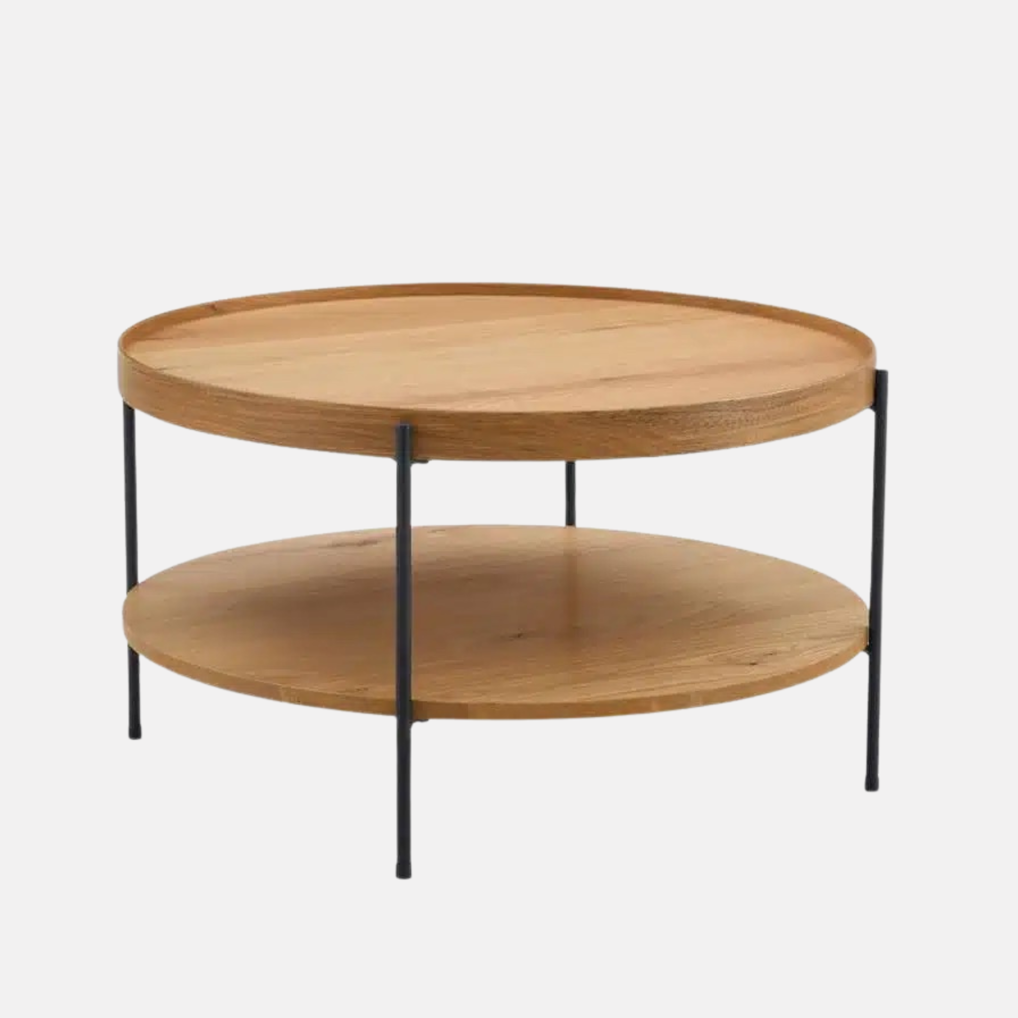Two Tier Oak Coffee Table