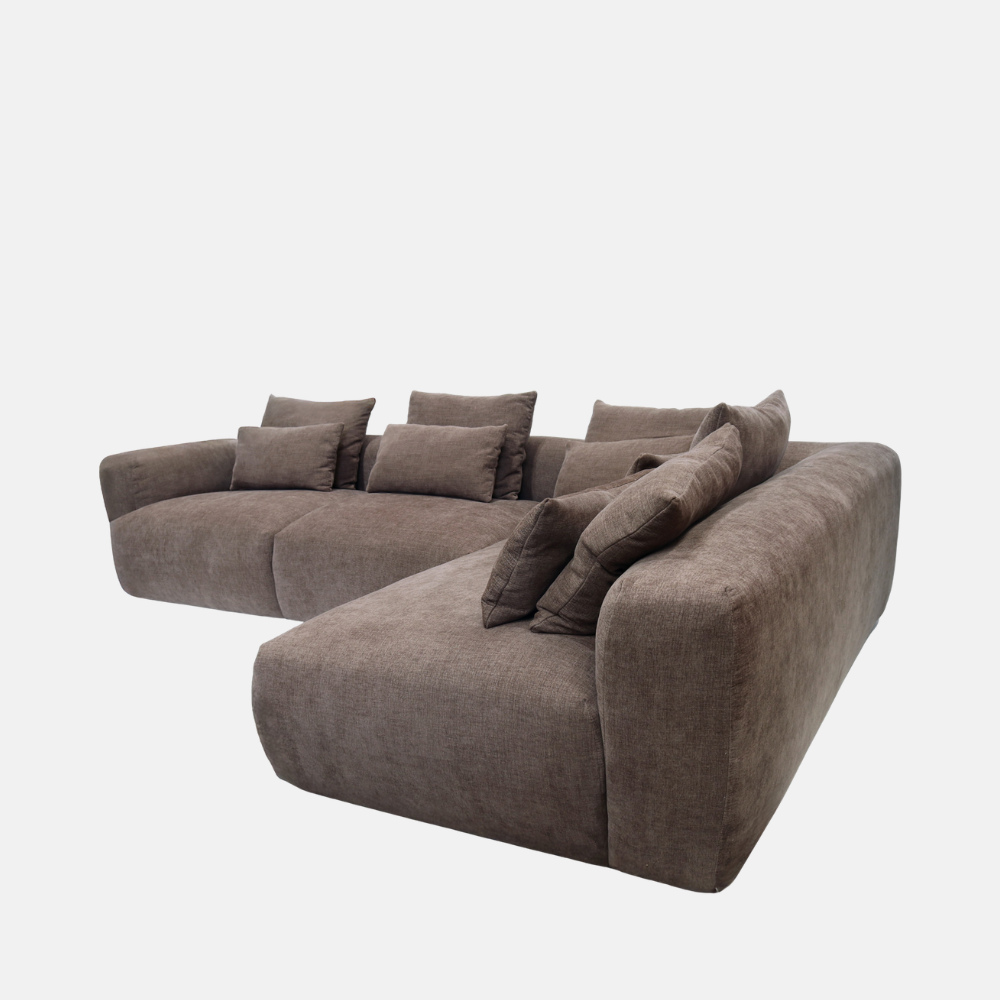 Haven Chaise Sofa - Brownie