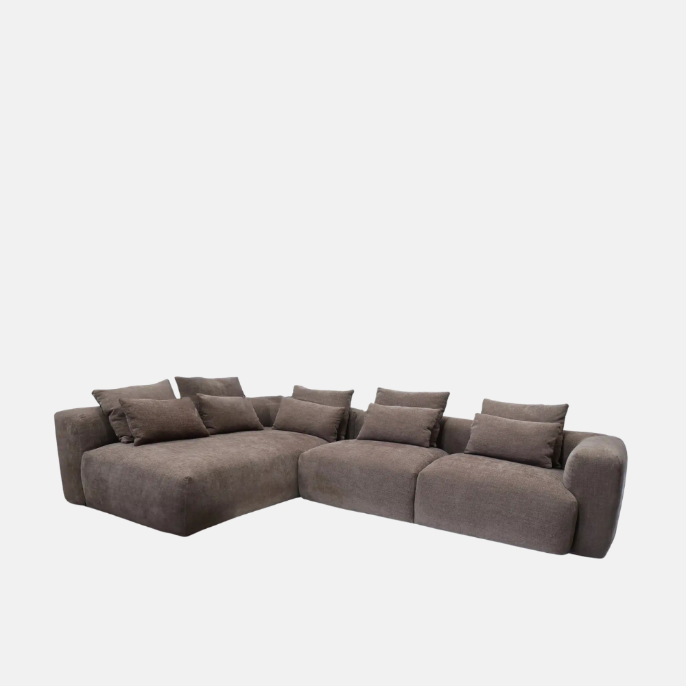 Haven Chaise Sofa - Brownie