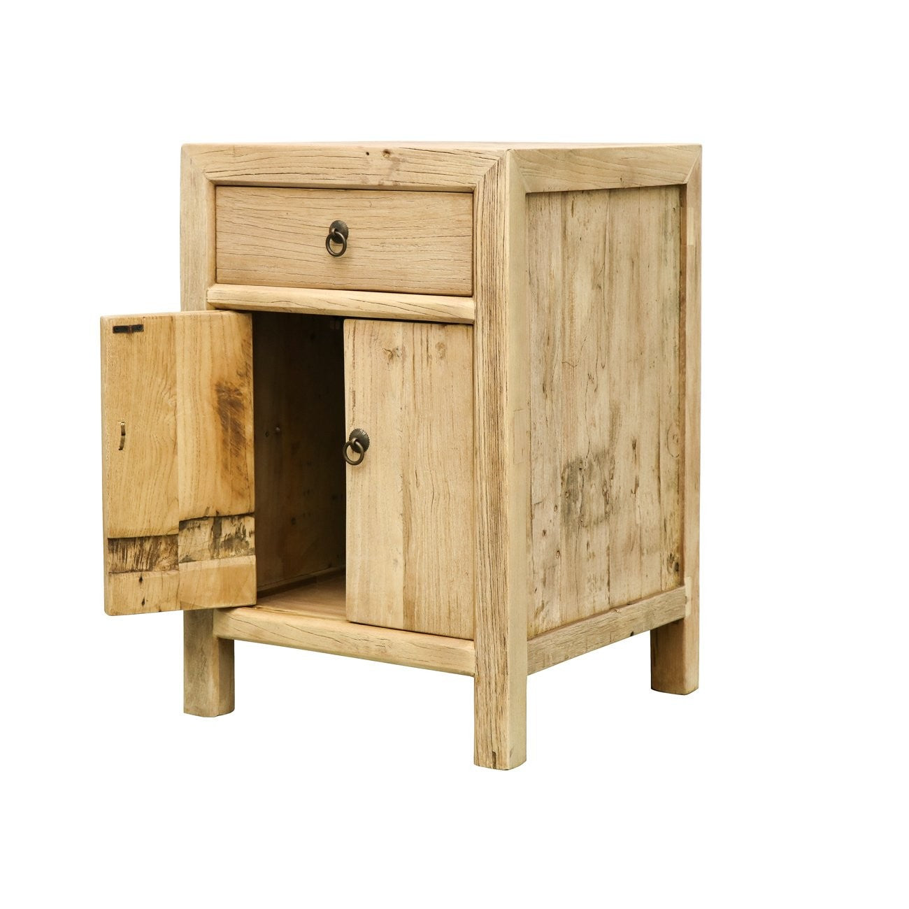 6287 Parq Bedside Table Natural Angle Open