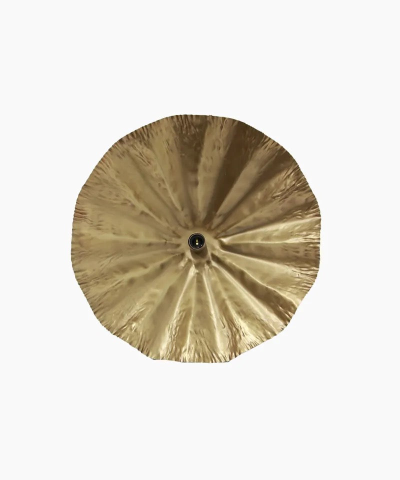Crimped Pendant - Black / Gold