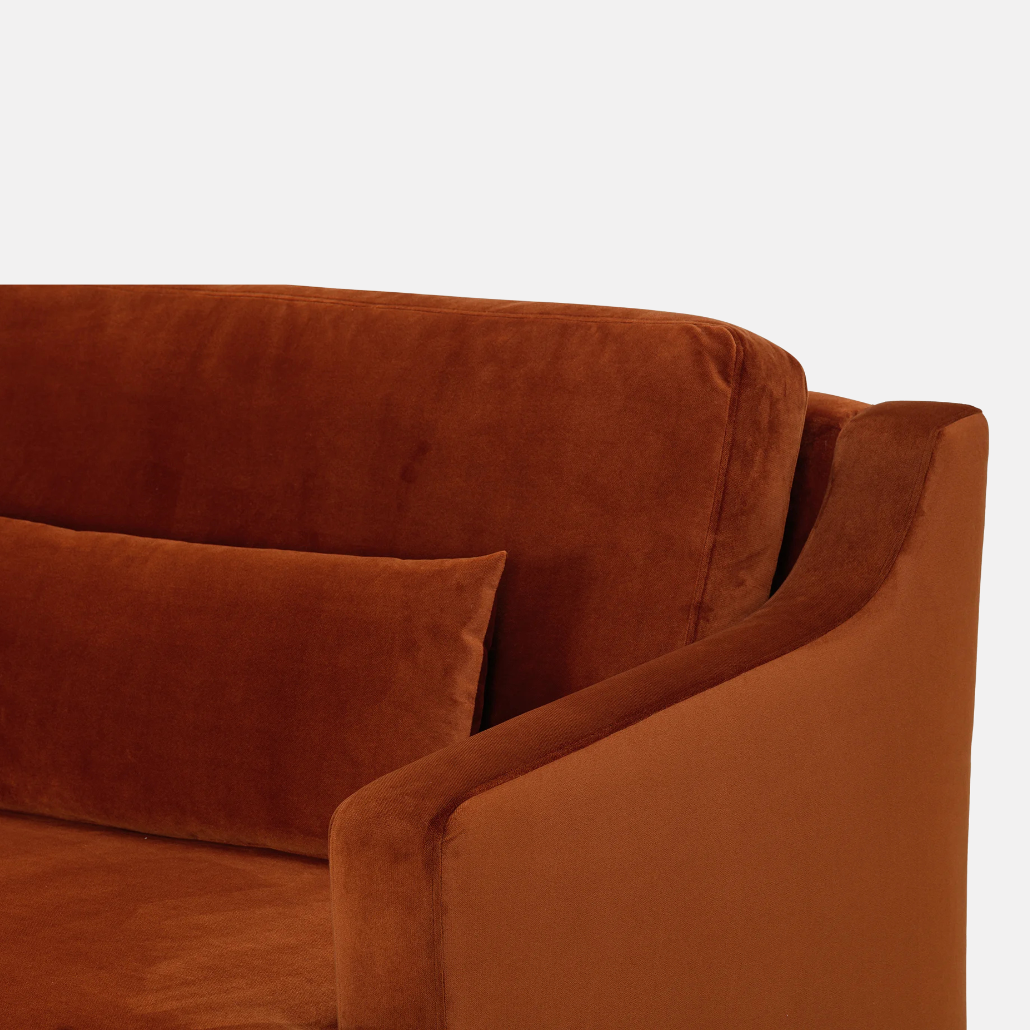 Rhys Sofa - Rust Velvet