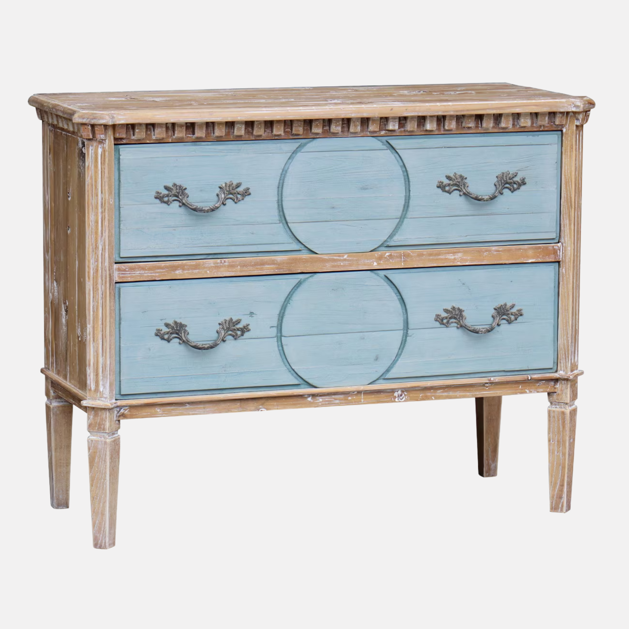 Sea Salt Blue 2 Drawer Chest
