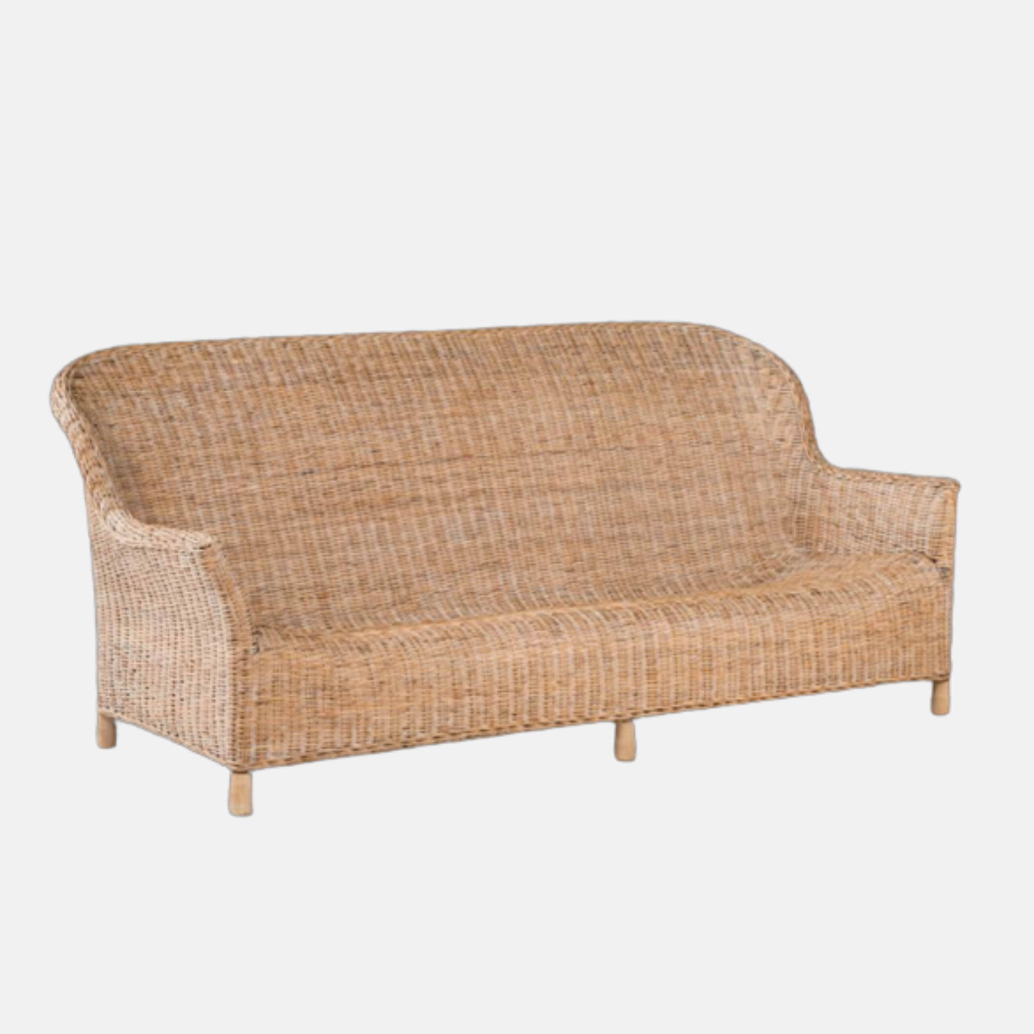 Gable Rattan Sofa - Whitewash