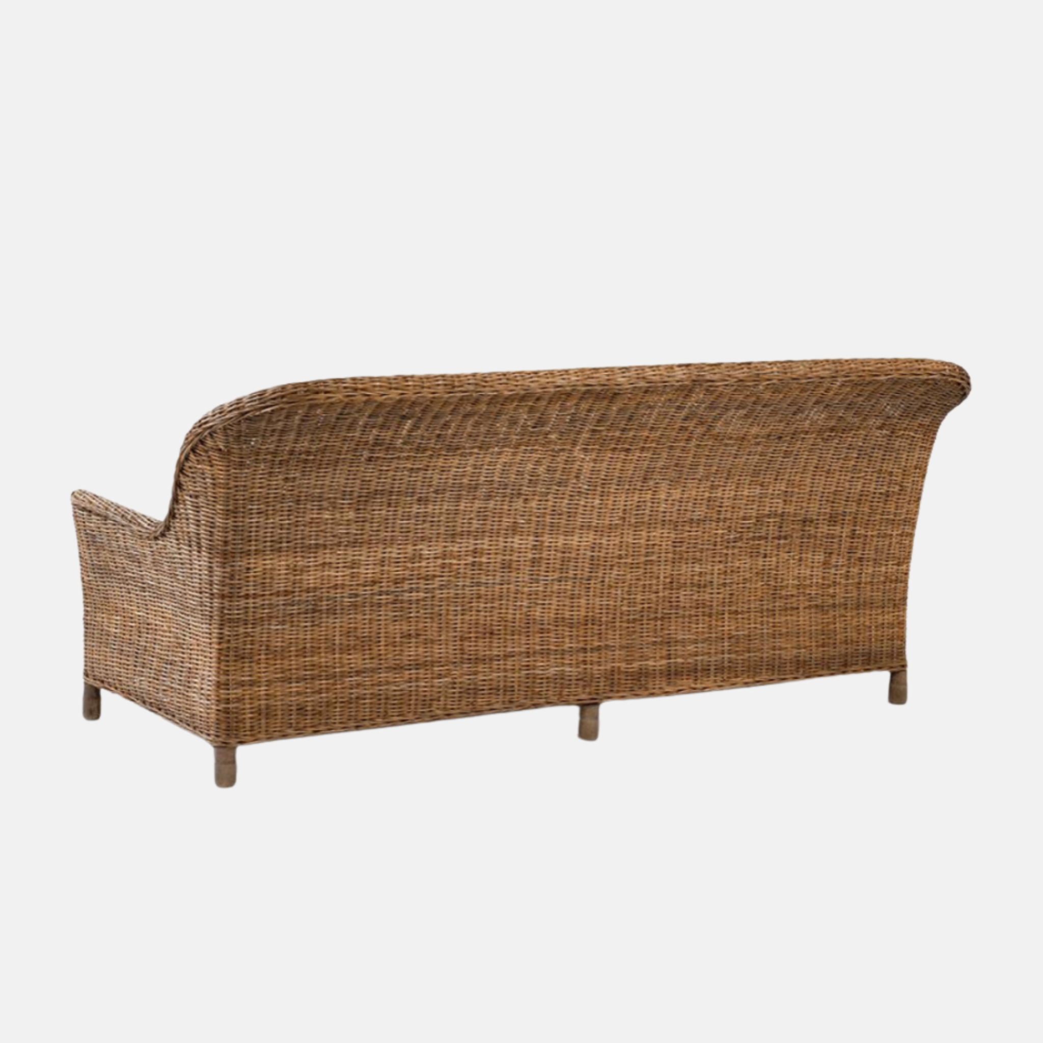 Gable Rattan Sofa - Pepper