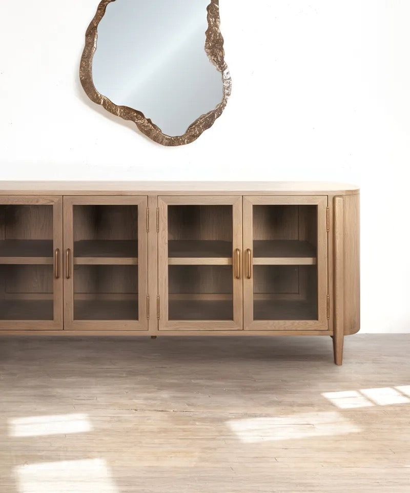 Finely Curved Sideboard