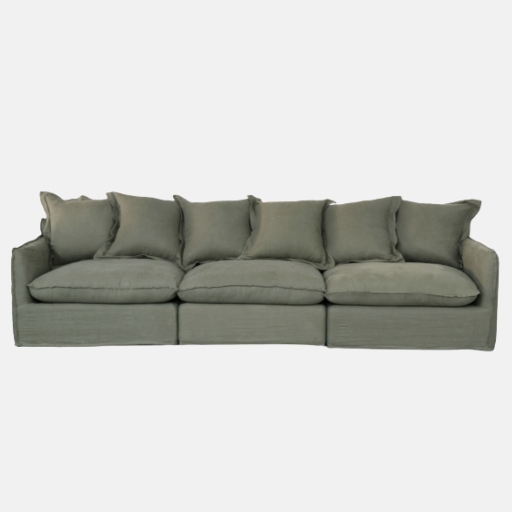 Dream Sofa 3.5 Seater - Washed Olive Linen