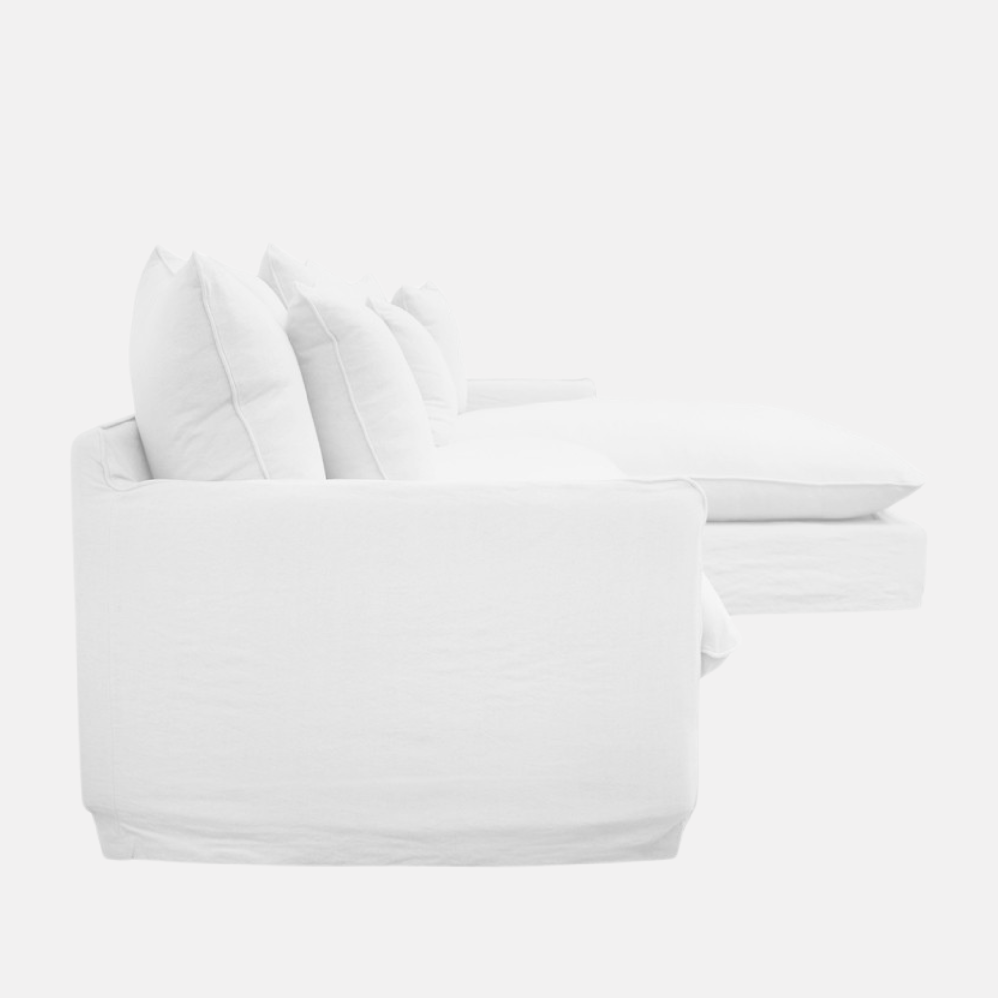 Lotus Modular Right Hand Sofa - White