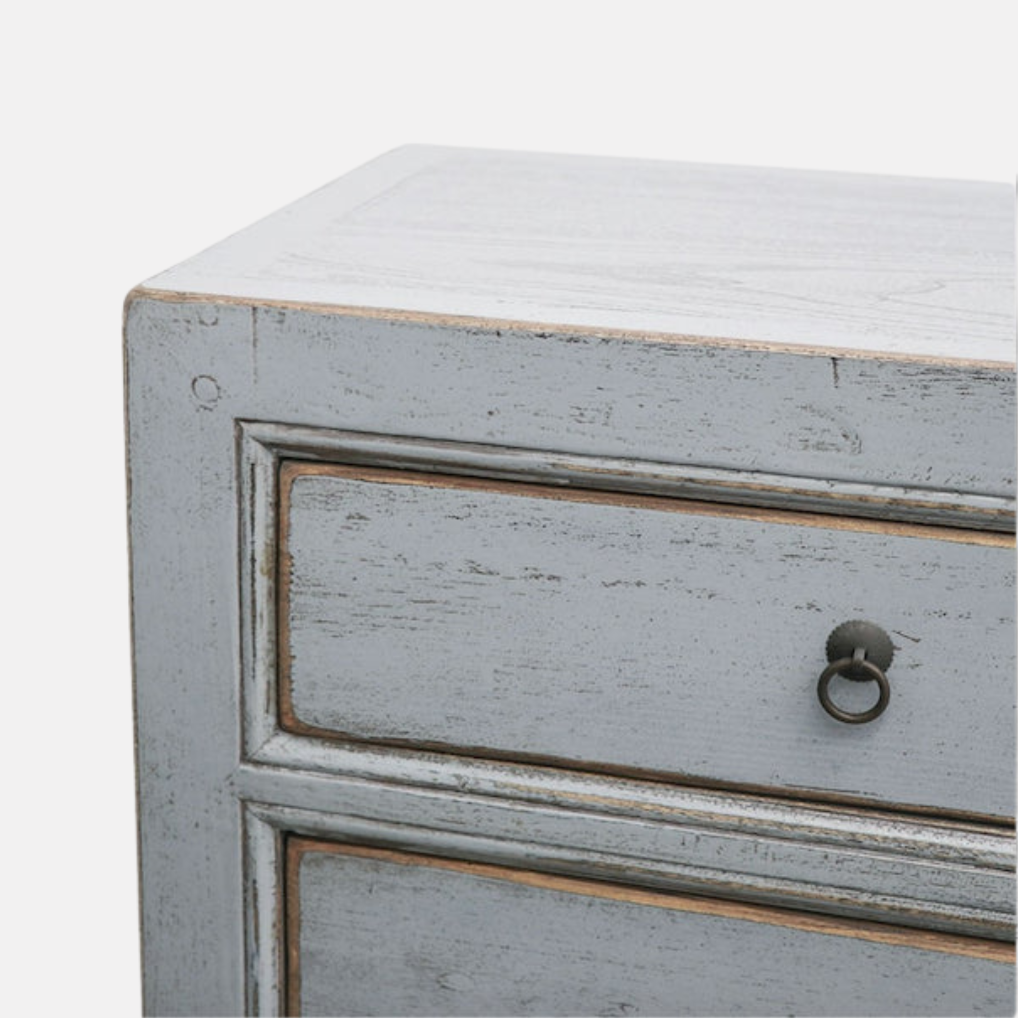 Oriental Dresser 6 Drawer - Vintage Grey