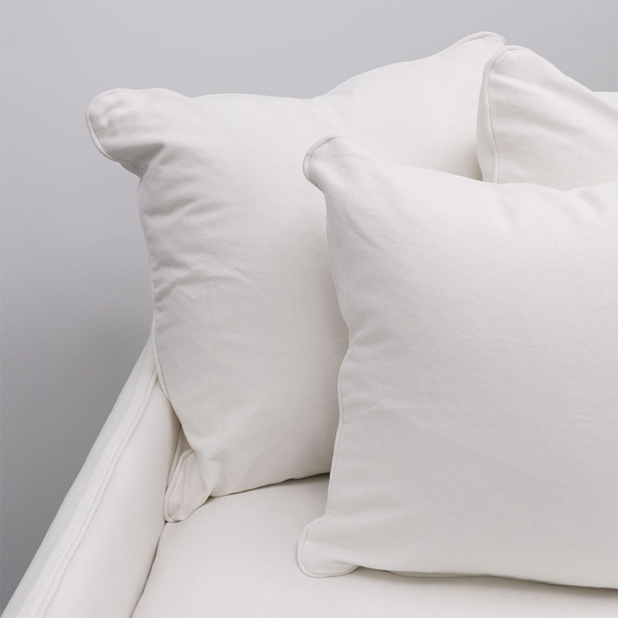 Lotus 2 Seater Slip Cover Sofa - White