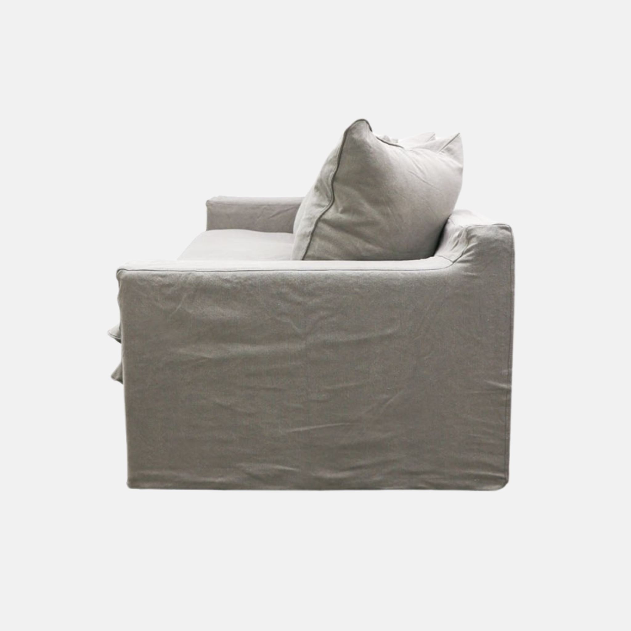Kelly 3 Seater Slip Cover Sofa - Grey