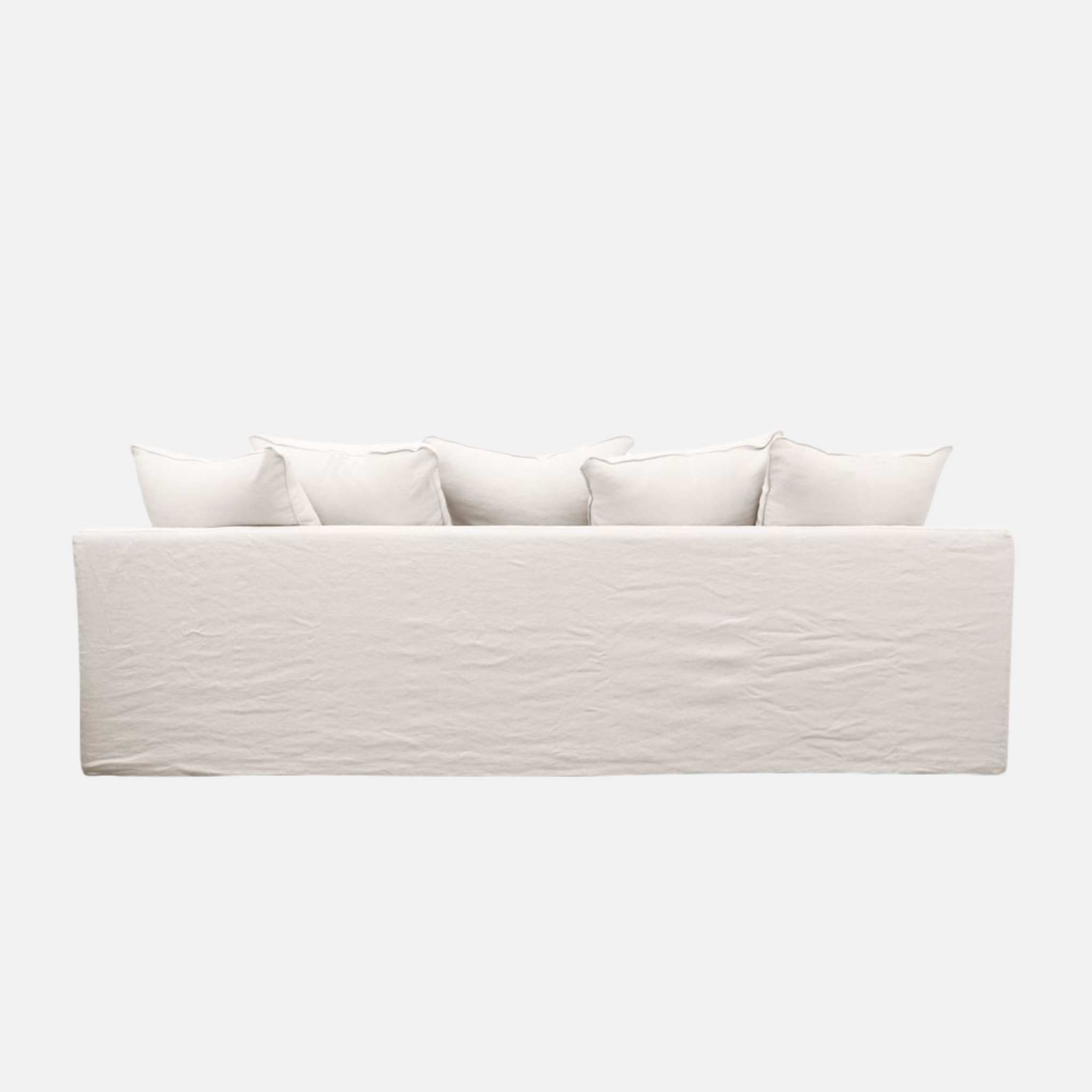 Kelly 3 Seater Slip Cover Sofa - White