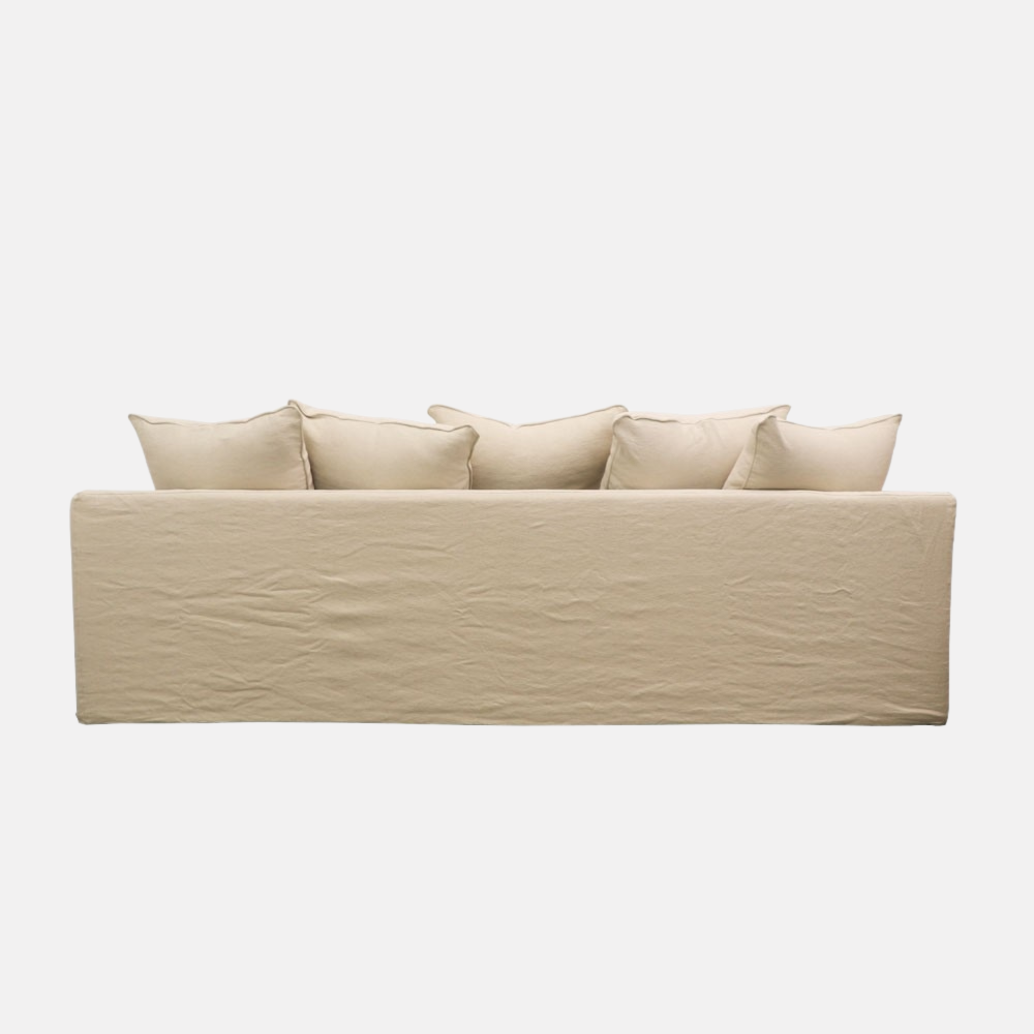 Kelly 3 Seater Slip Cover Sofa - Oatmeal