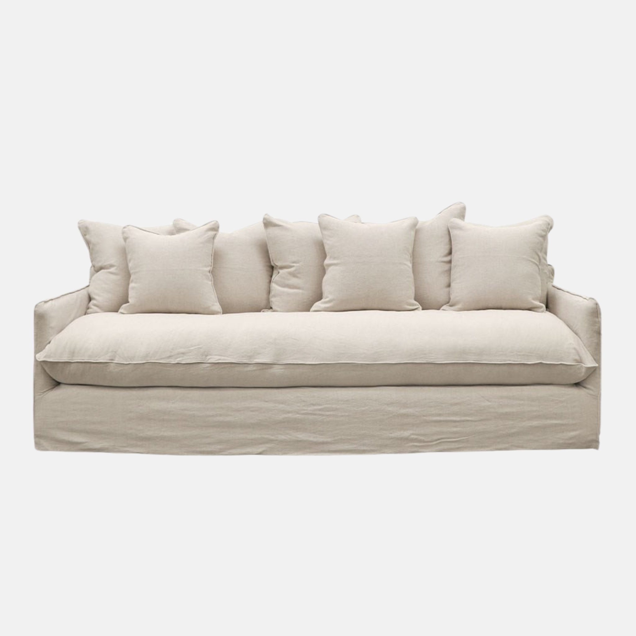 Lotus Slip Cover Sofa - Oatmeal