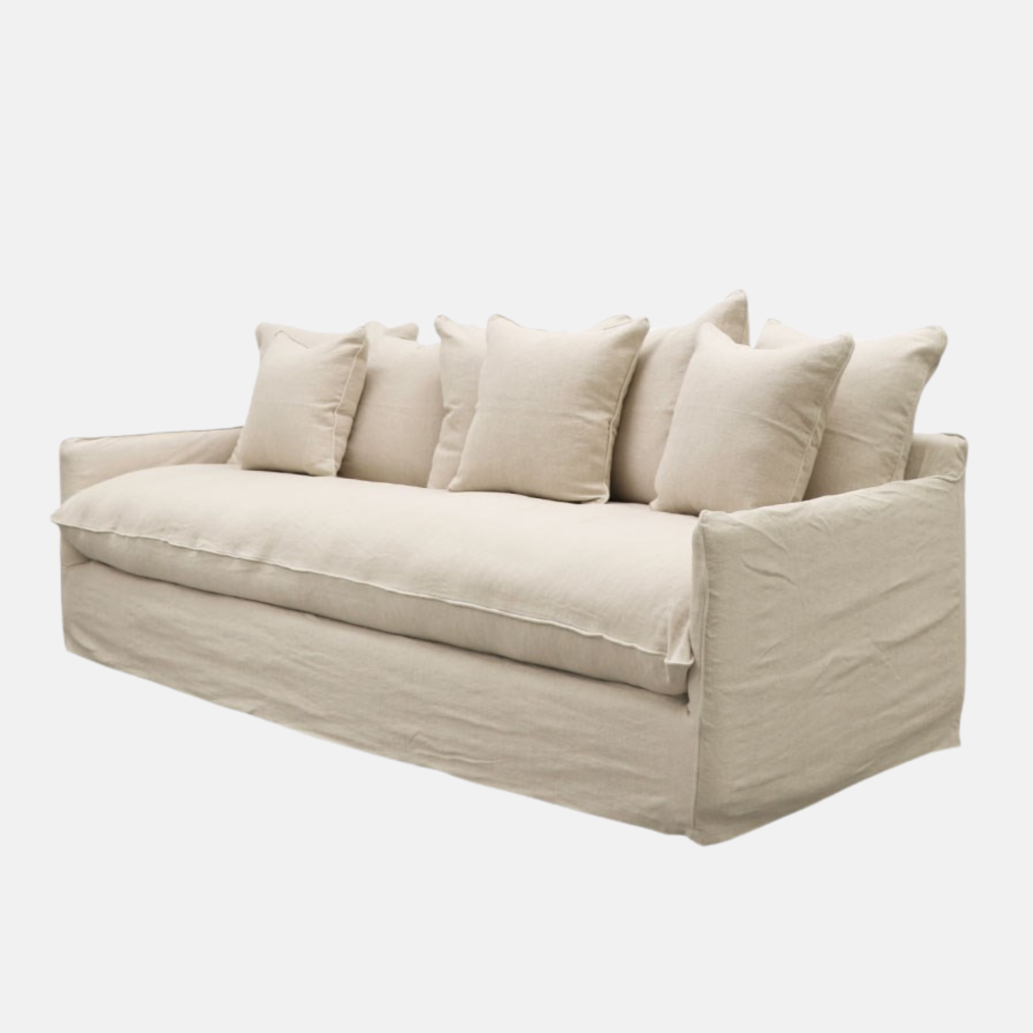 Lotus Slip Cover Sofa - Oatmeal
