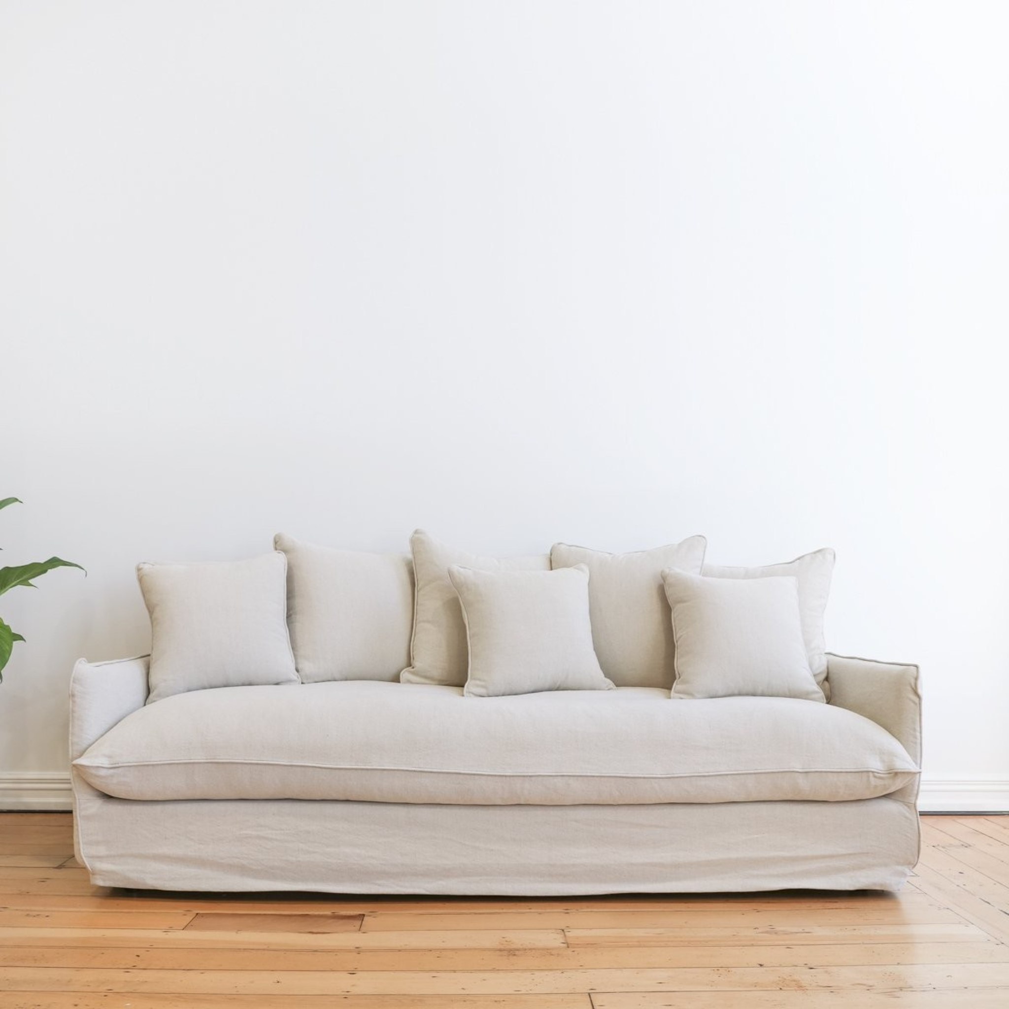 Lotus Slip Cover Sofa - Oatmeal