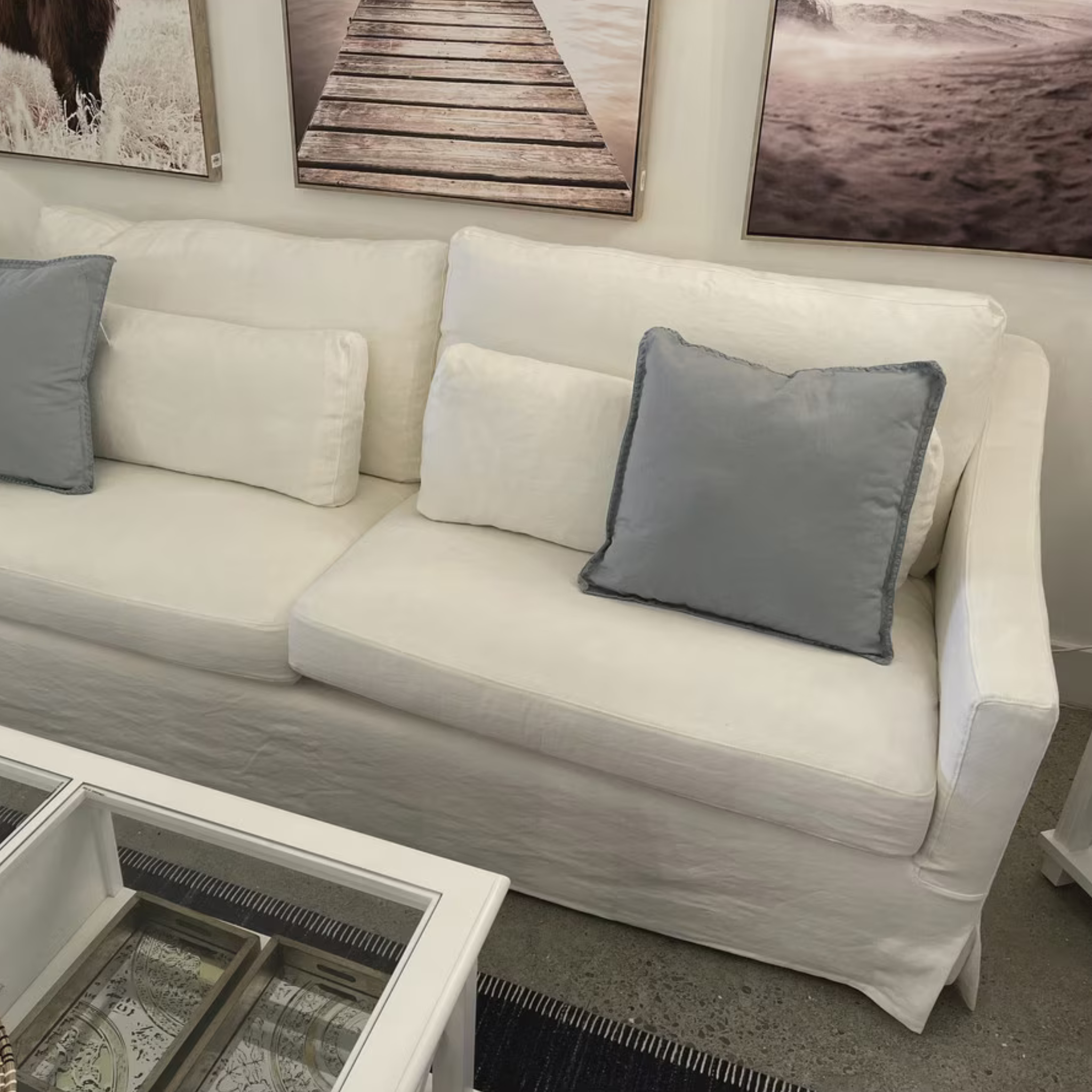 Harrison Slip Cover Sofa - Cloud