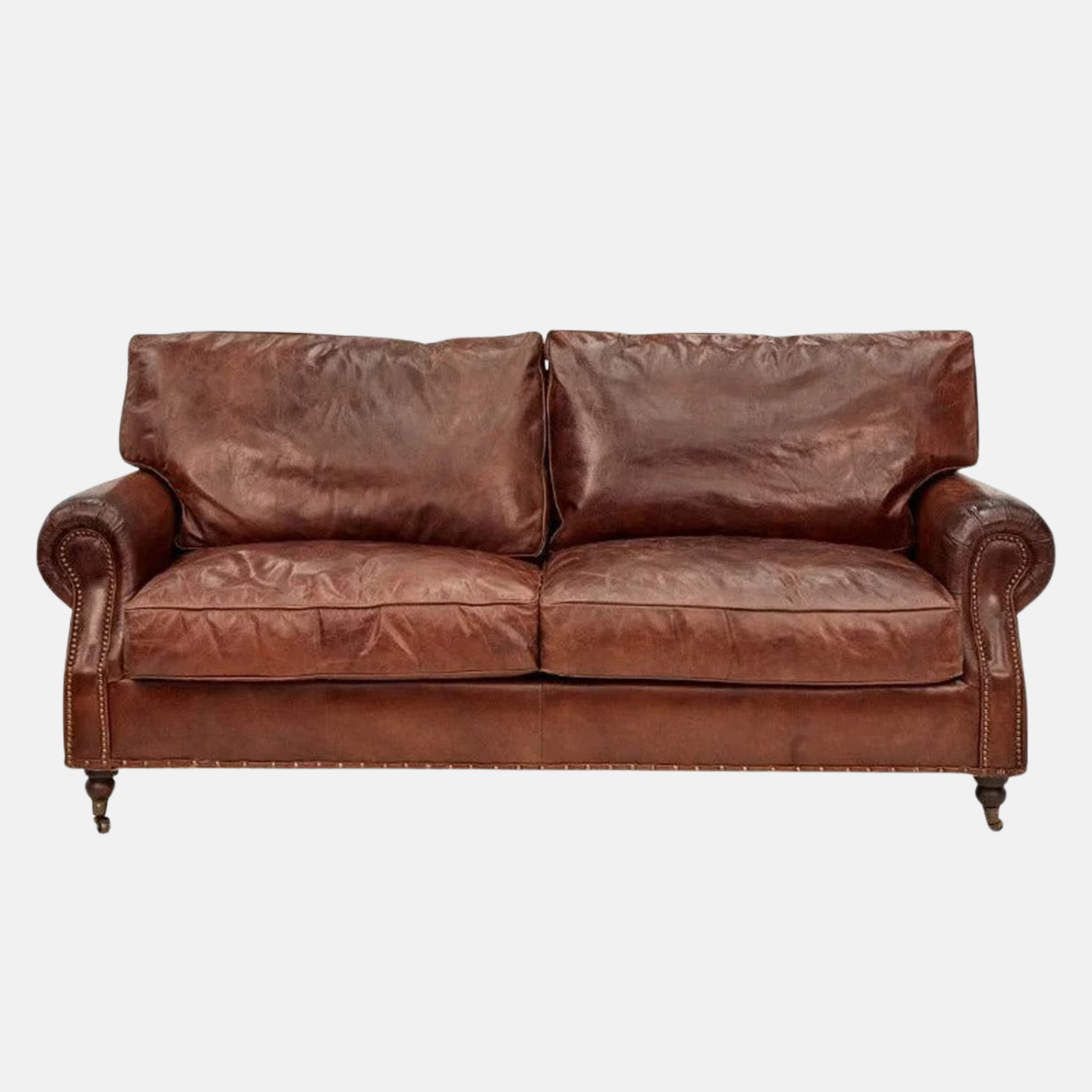 Kent Rolled Arm Sofa - Vintage Cigar