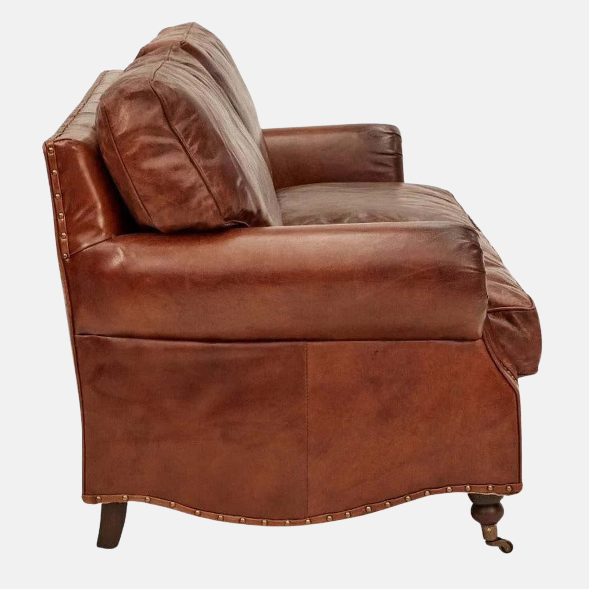 Kent Rolled Arm Sofa - Vintage Cigar