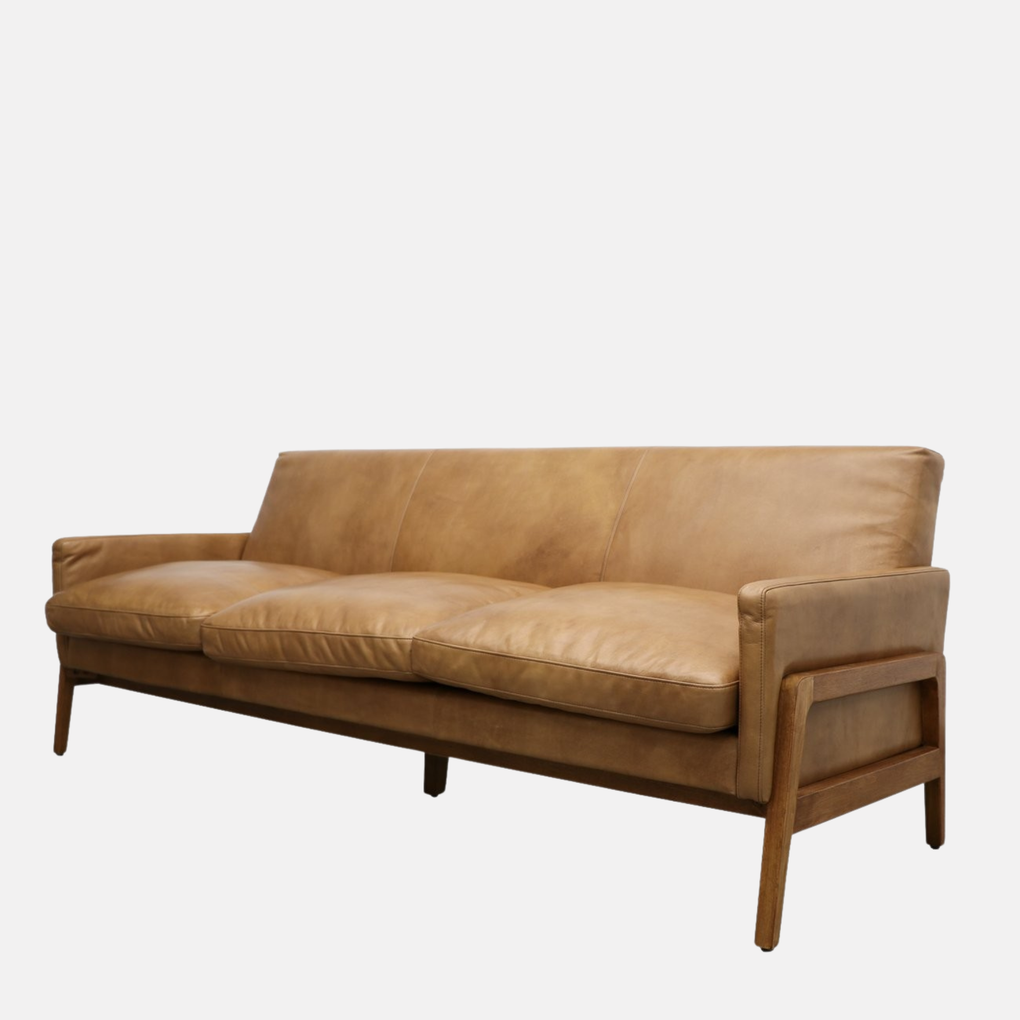 Sawyer Leather Sofa - Tan