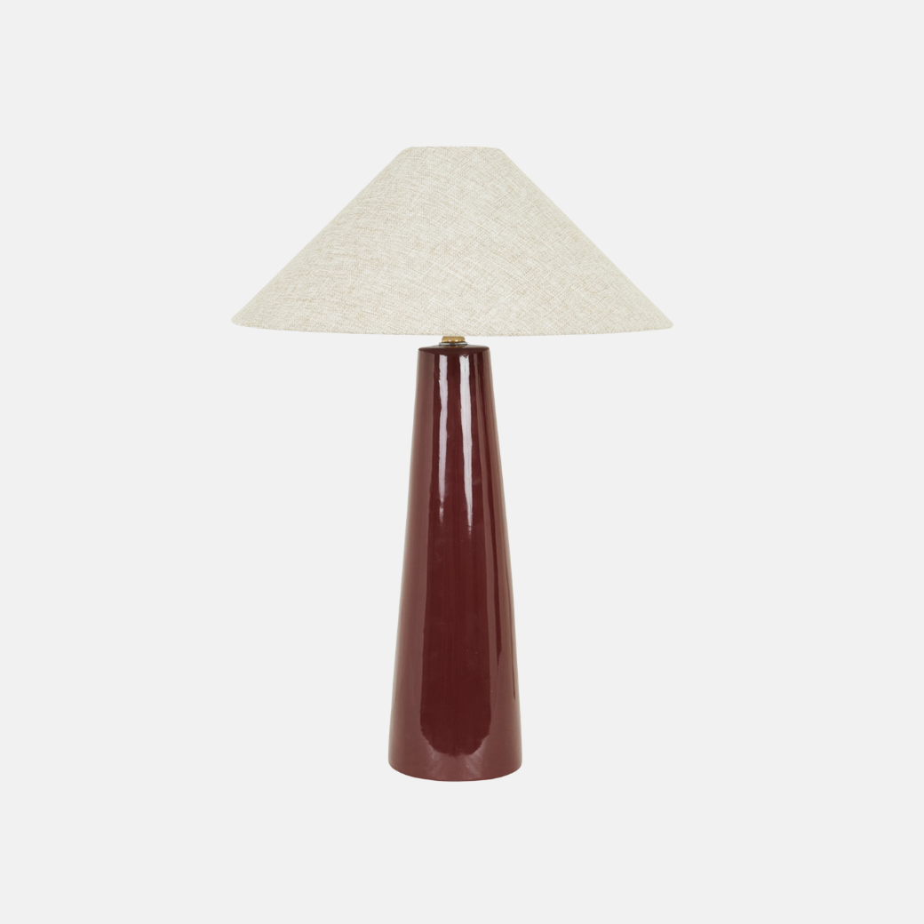 Lorne Canopy Table Lamp - Burgundy