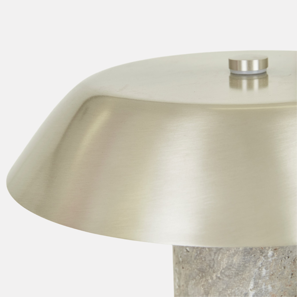 Luna Lamp Travertine