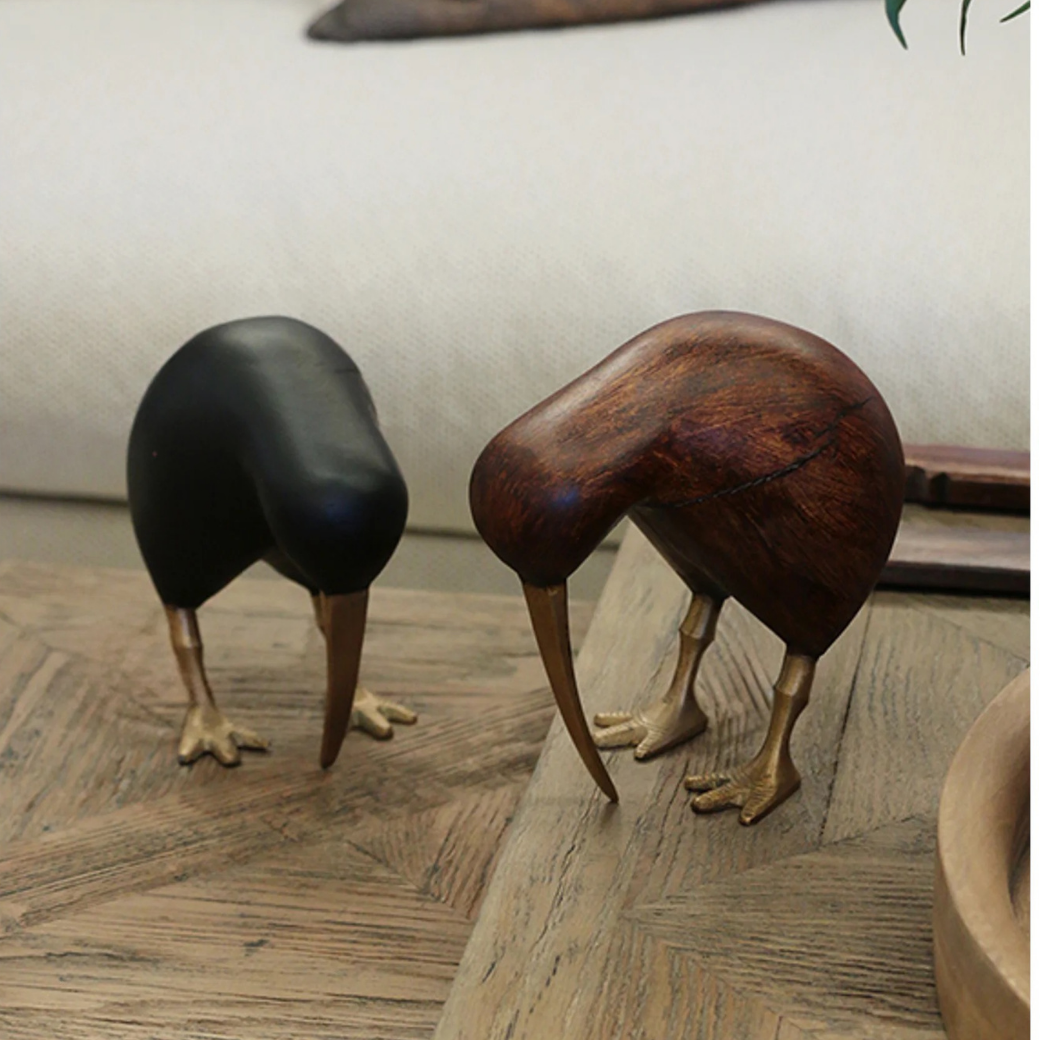 Wooden Kiwi - Brown