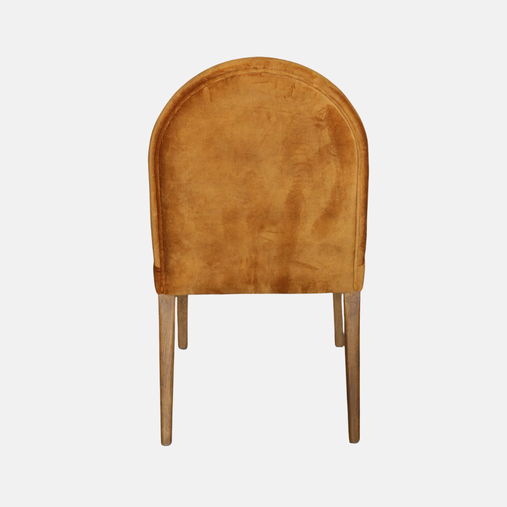 Costa Dining Chair – Cognac Velvet