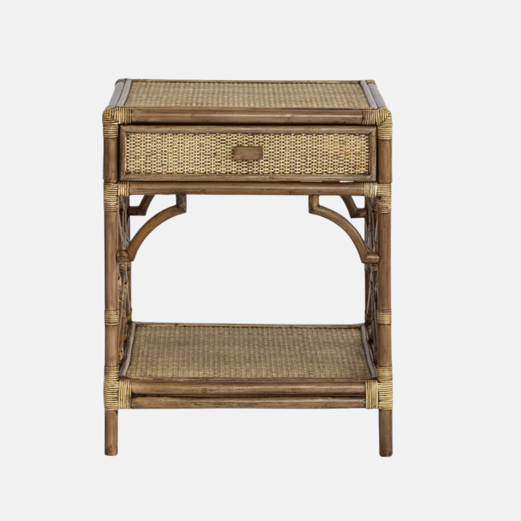 Dynasty Rattan Bedside Table