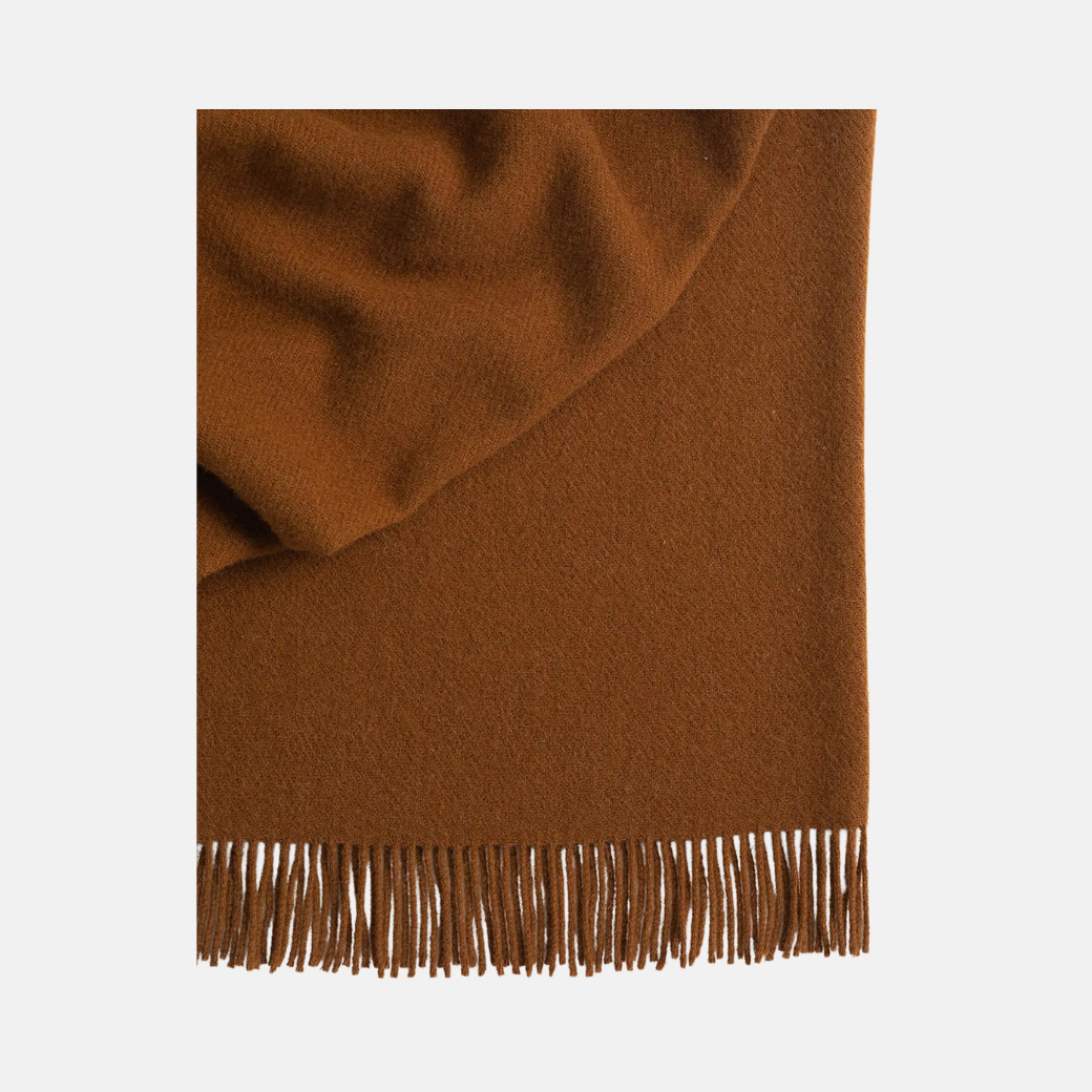 Nevis 100% NZ Lambswool Throw - Spice