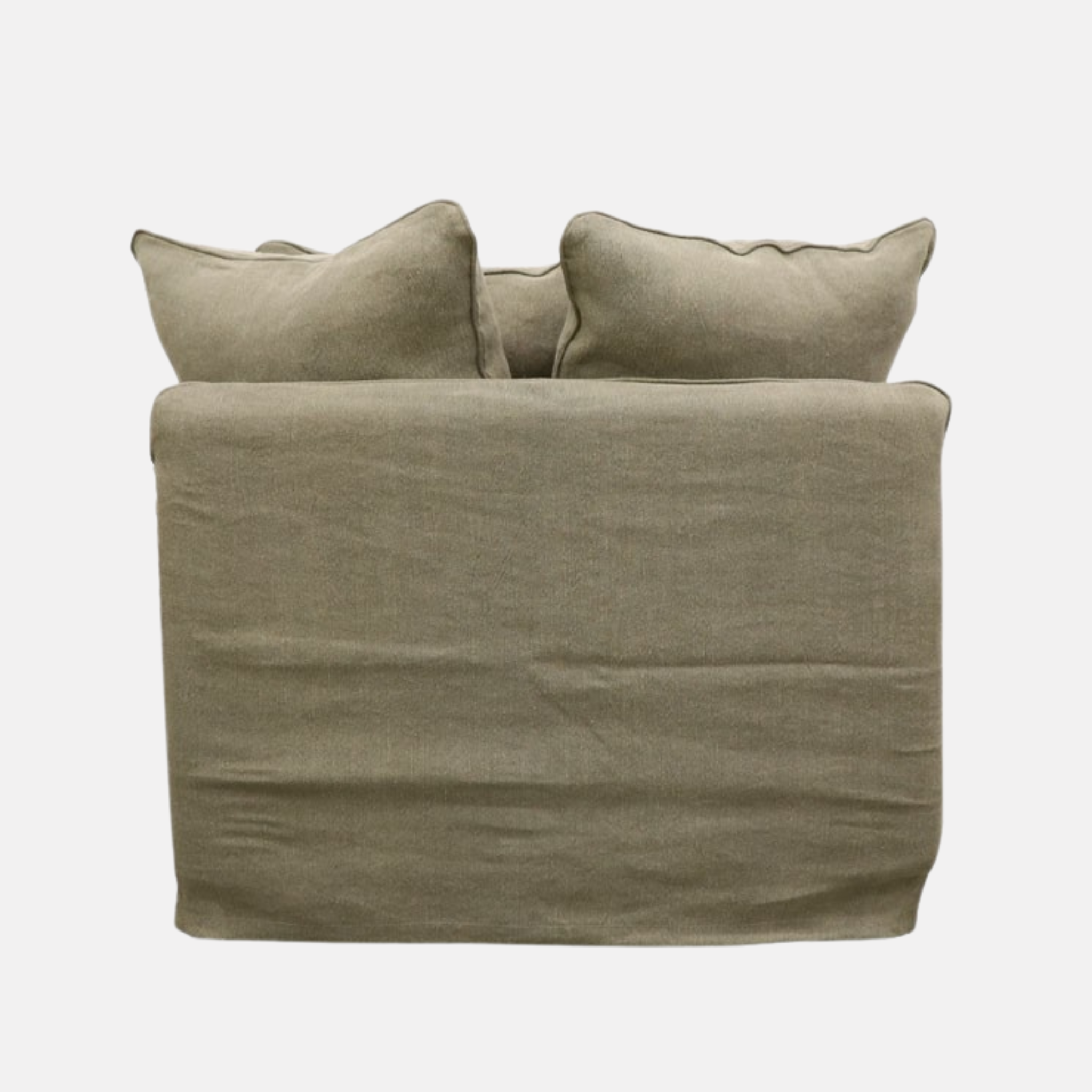 Lotus Slipcover Armchair - Khaki
