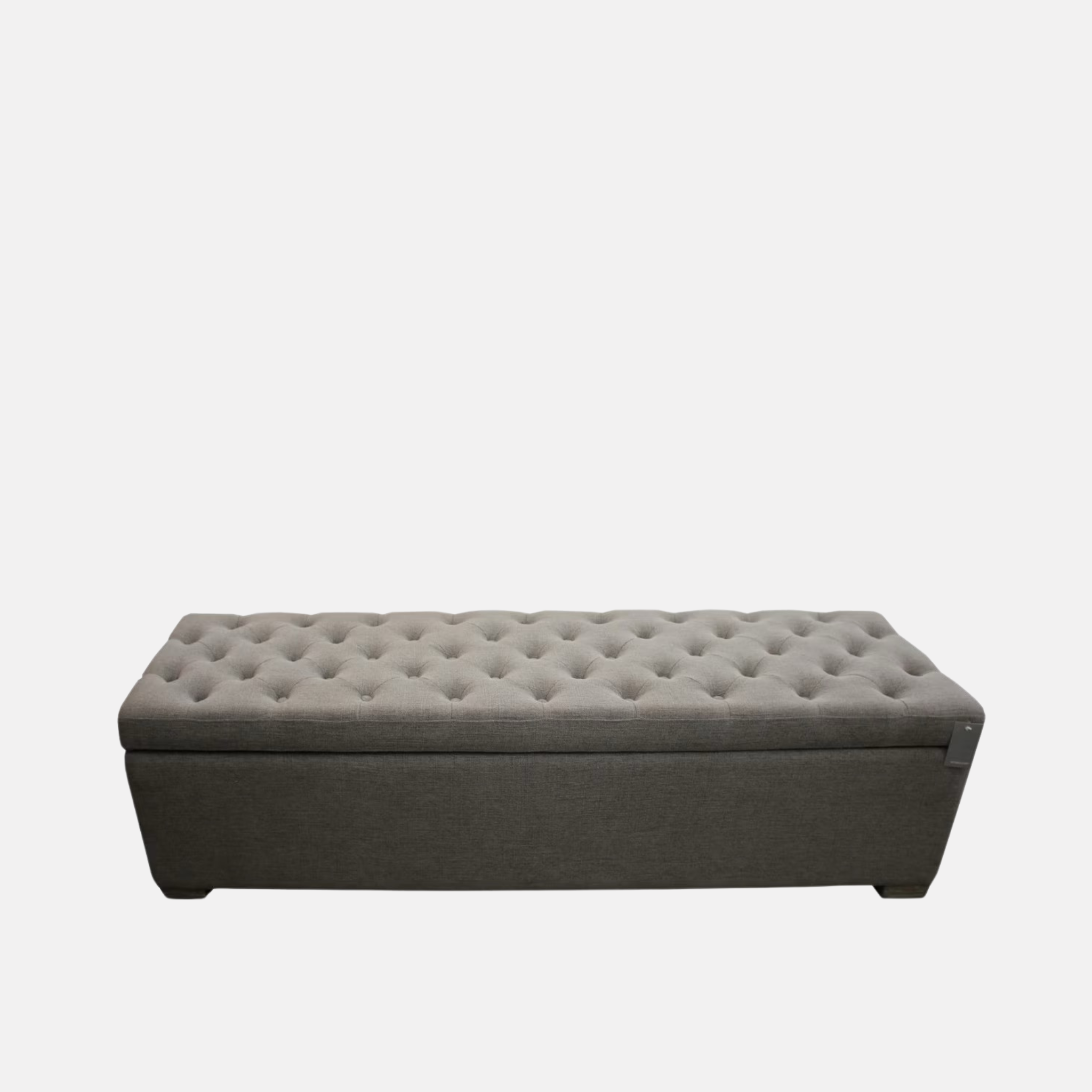 Abbey Linen Storage Bench Seat - Grey