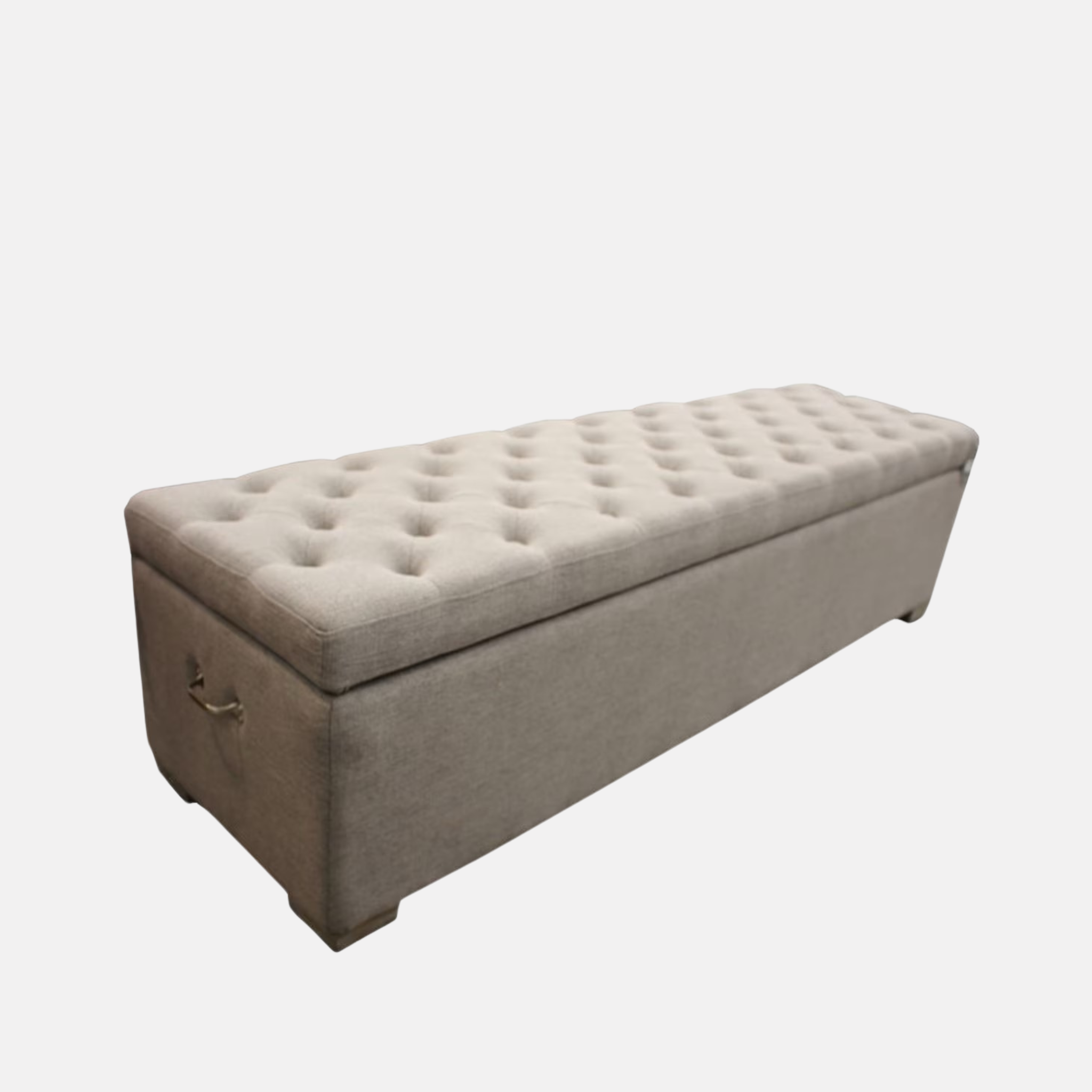 Abbey Linen Storage Bench Seat - Grey
