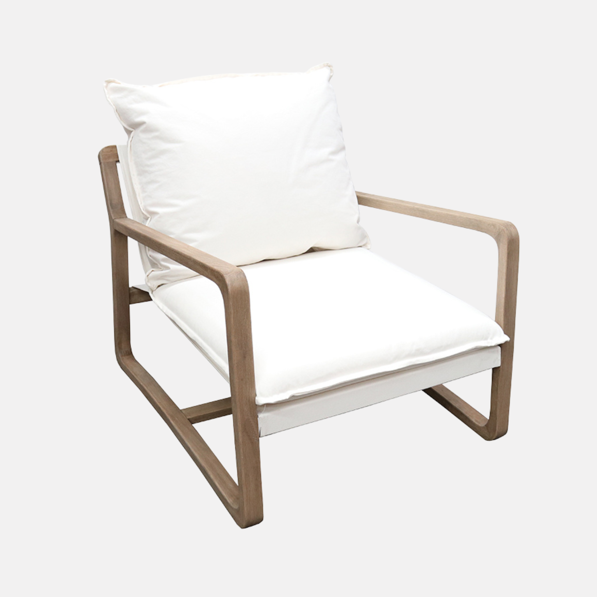 Acer Oak Armchair - White