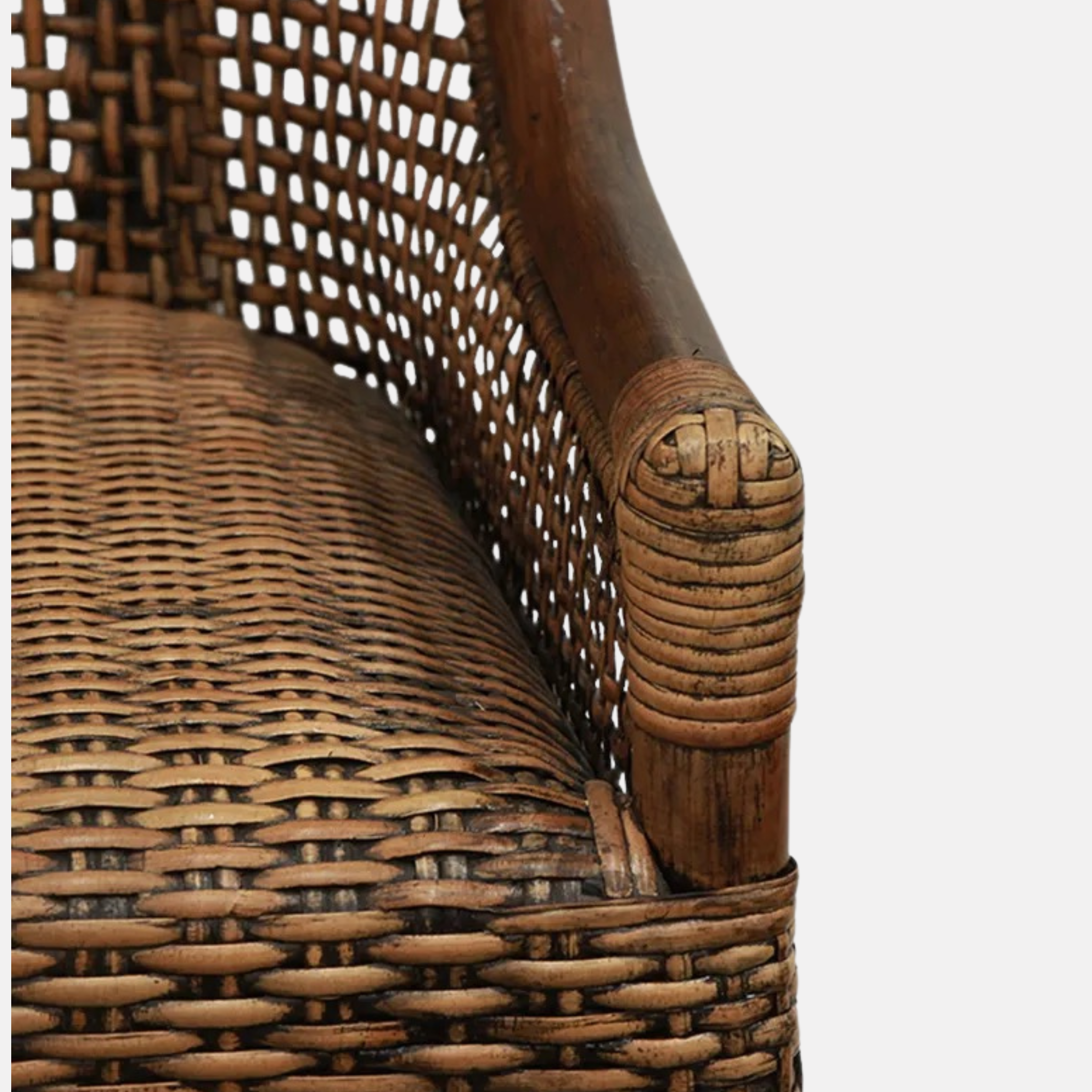 Albany Rattan Dining Chair - Brown