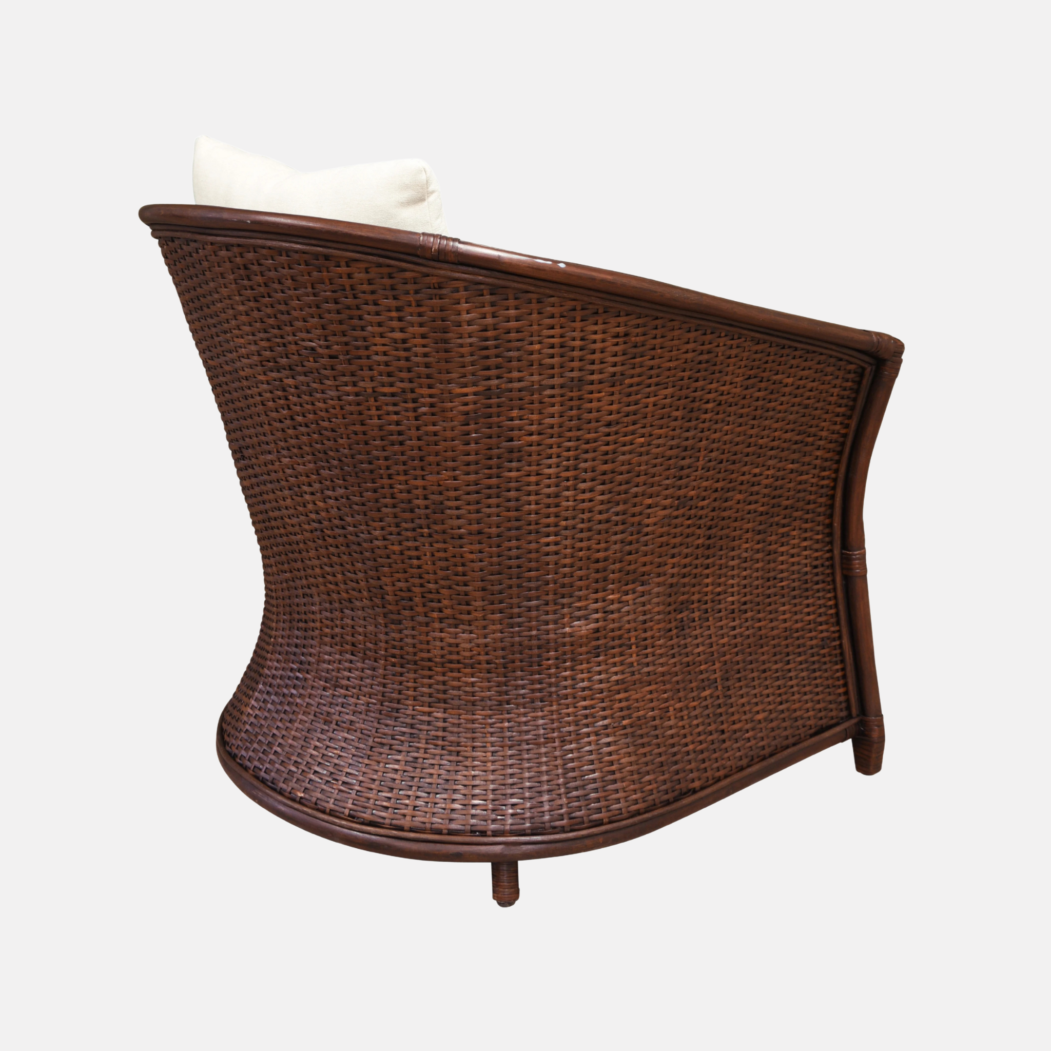 Amara Plantation Rattan Armchair - Chocolate