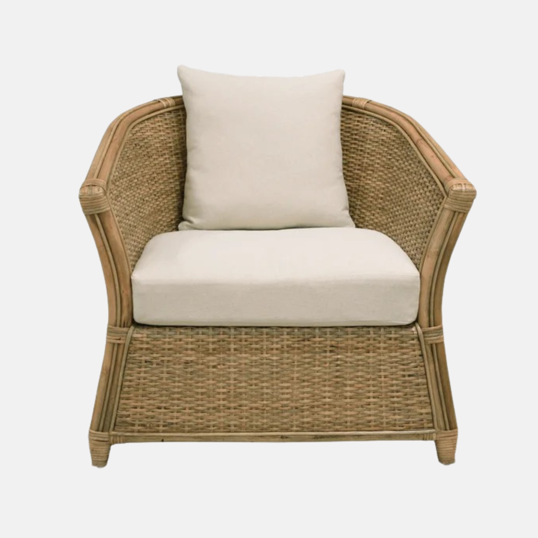 Amara Plantation Rattan Armchair - Natural