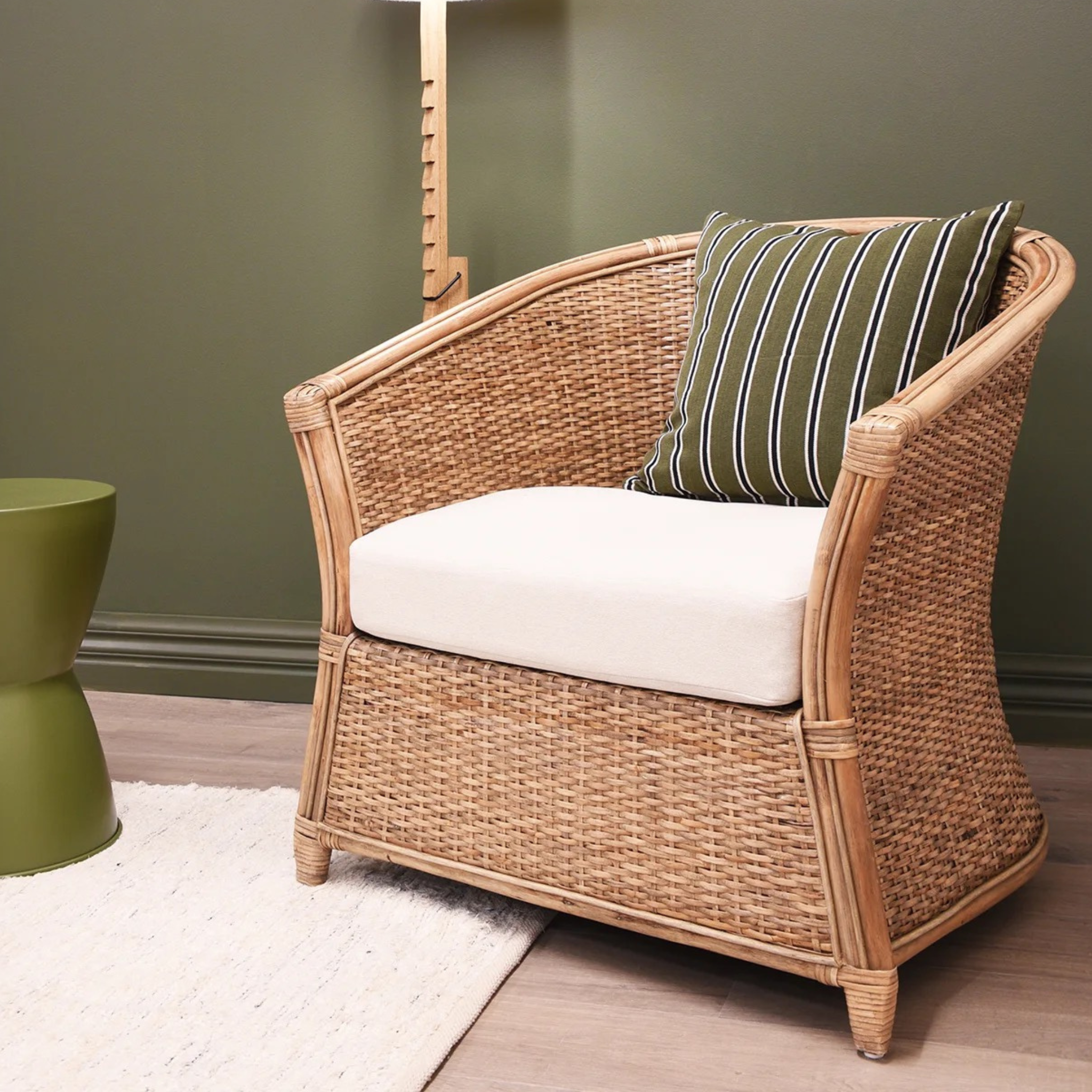 Amara Plantation Rattan Armchair - Natural