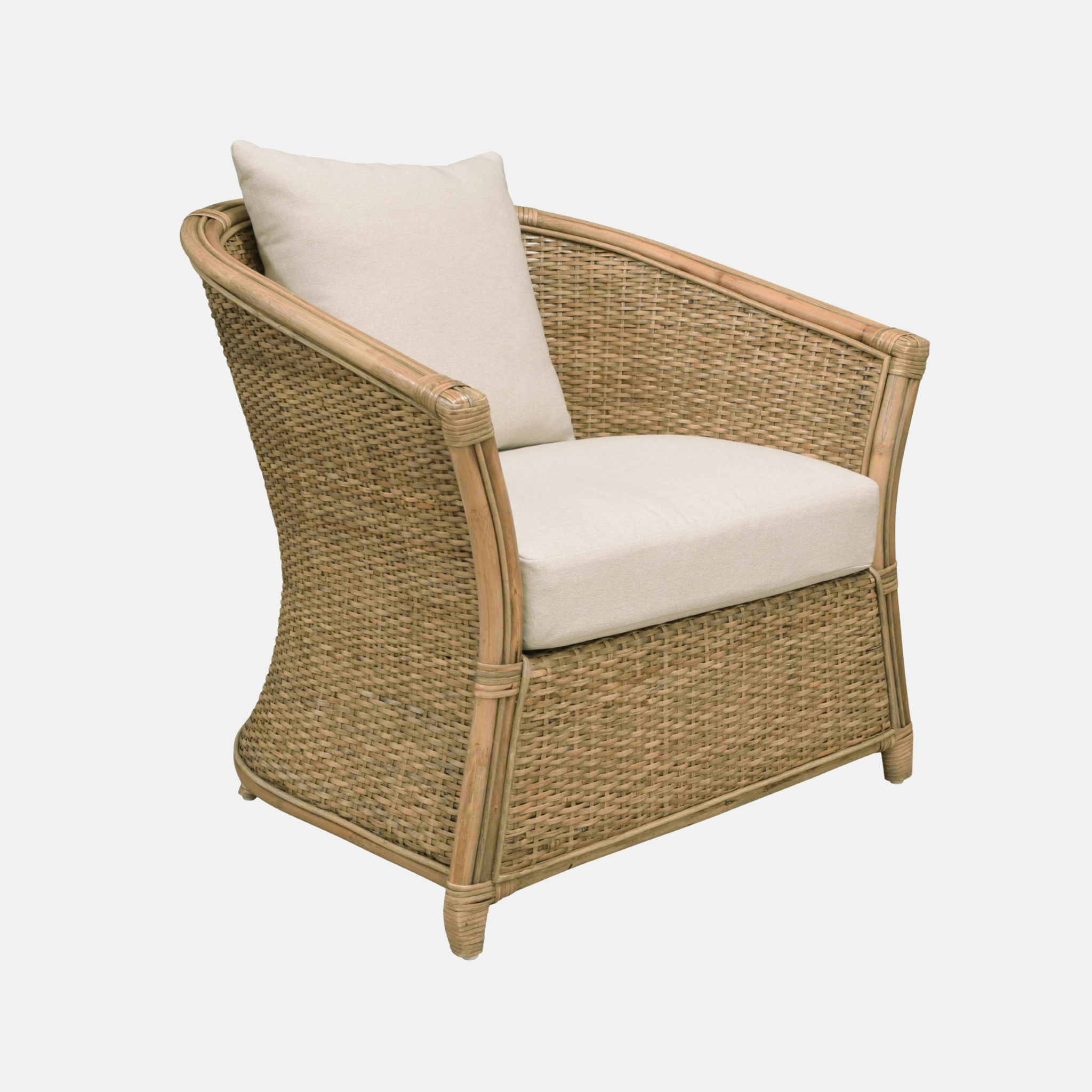 Amara Plantation Rattan Armchair - Natural