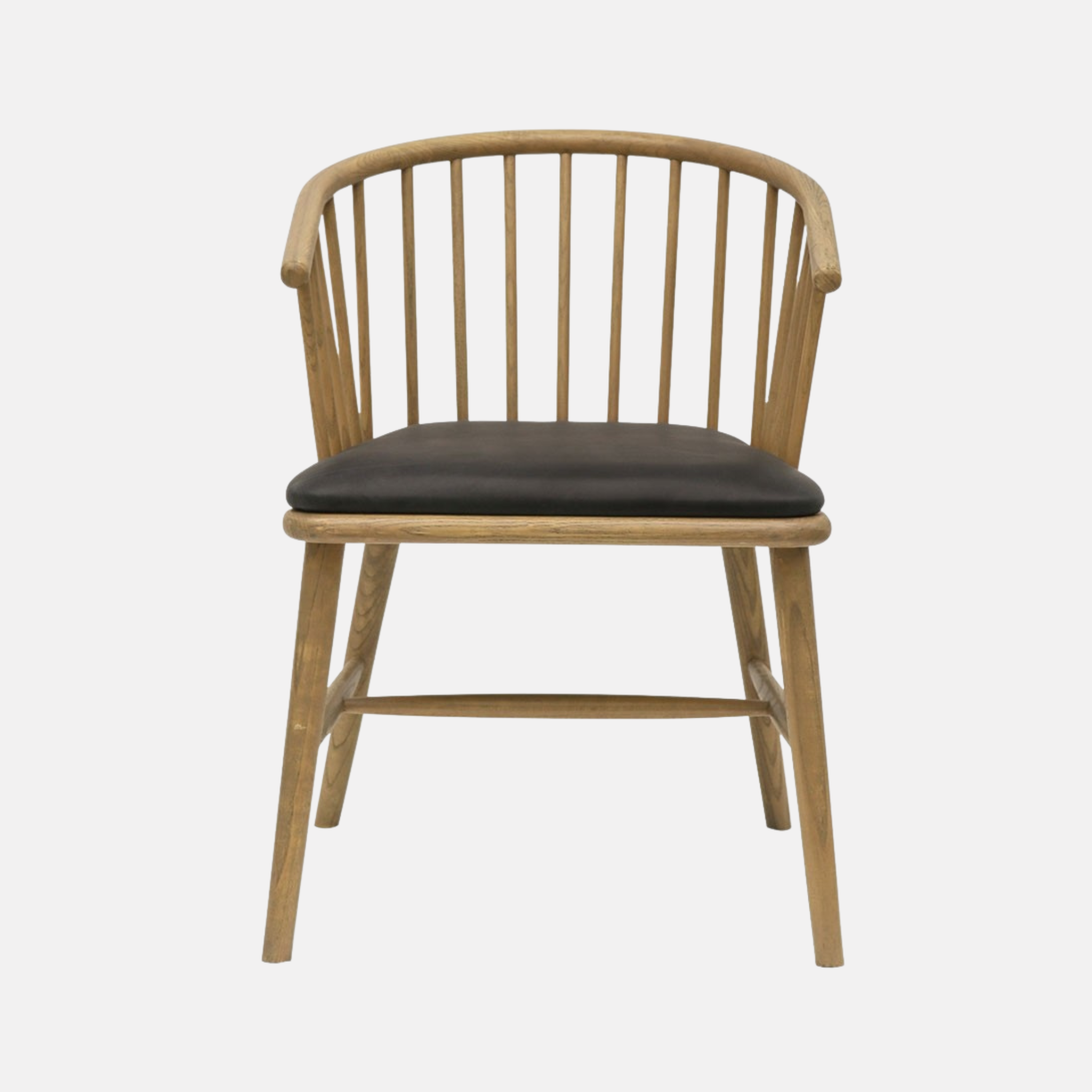 Ankara Dining Chair -Black Leather