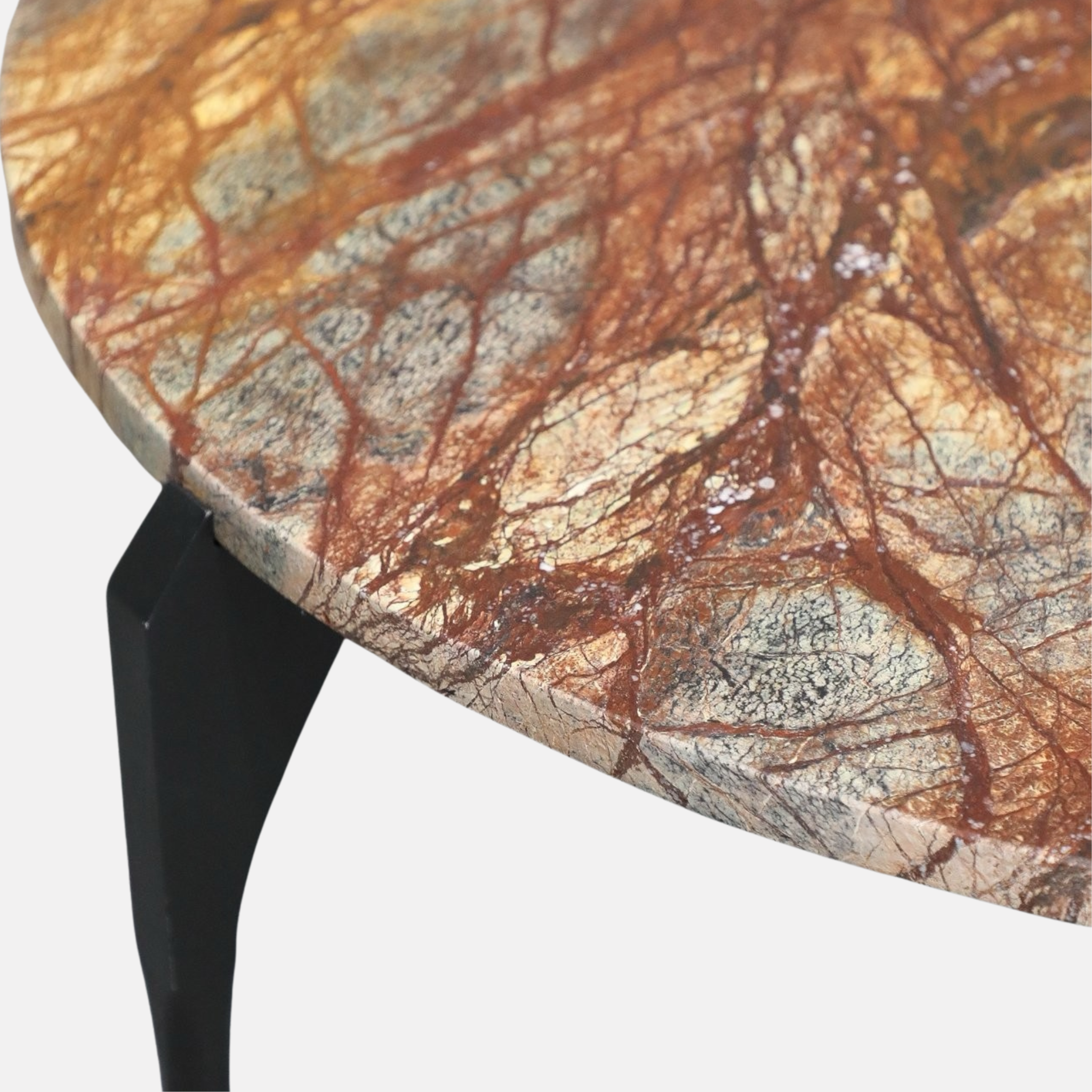 Ariana Round Marble Coffee Table - Forest