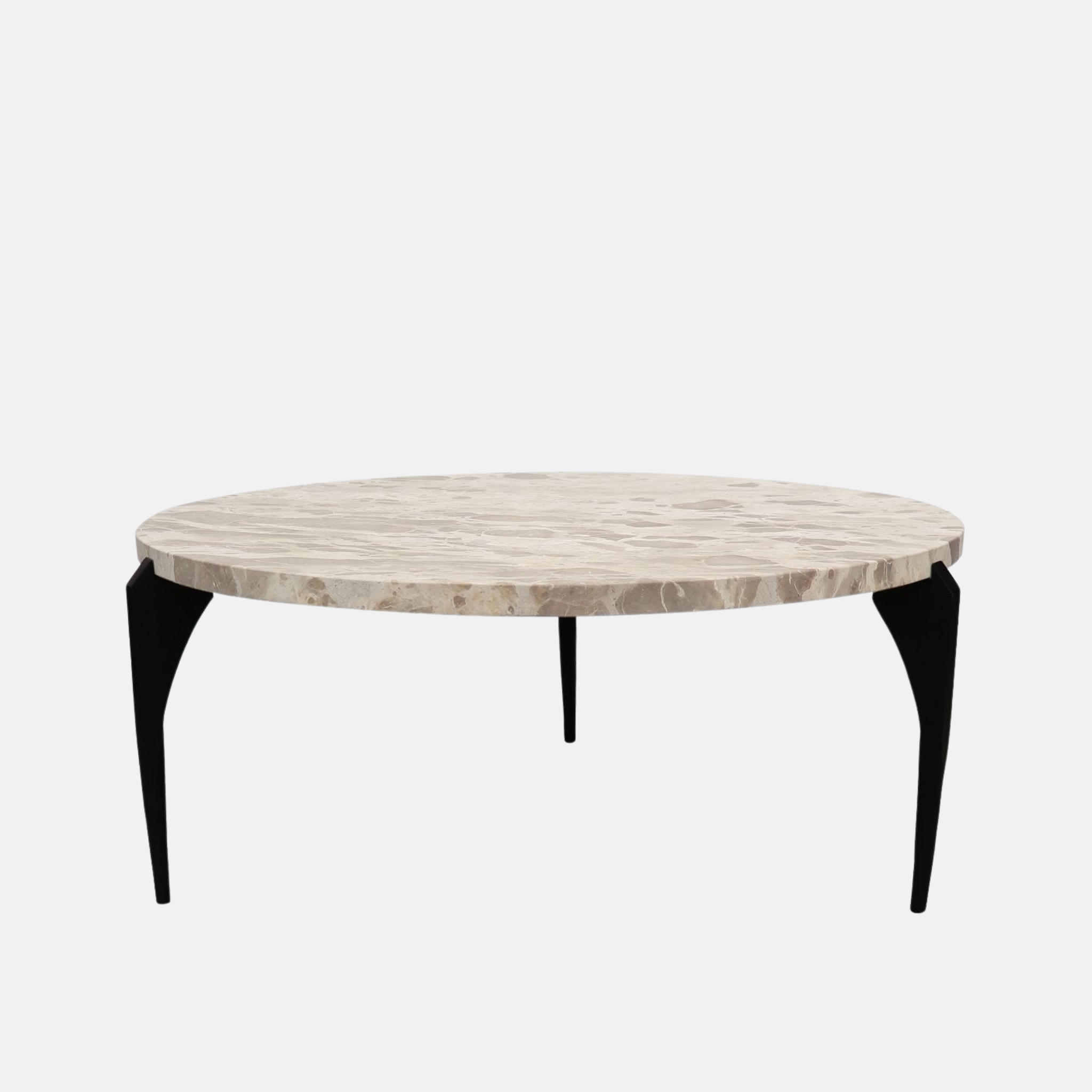 Ariana Round Marble Coffee Table - Beige