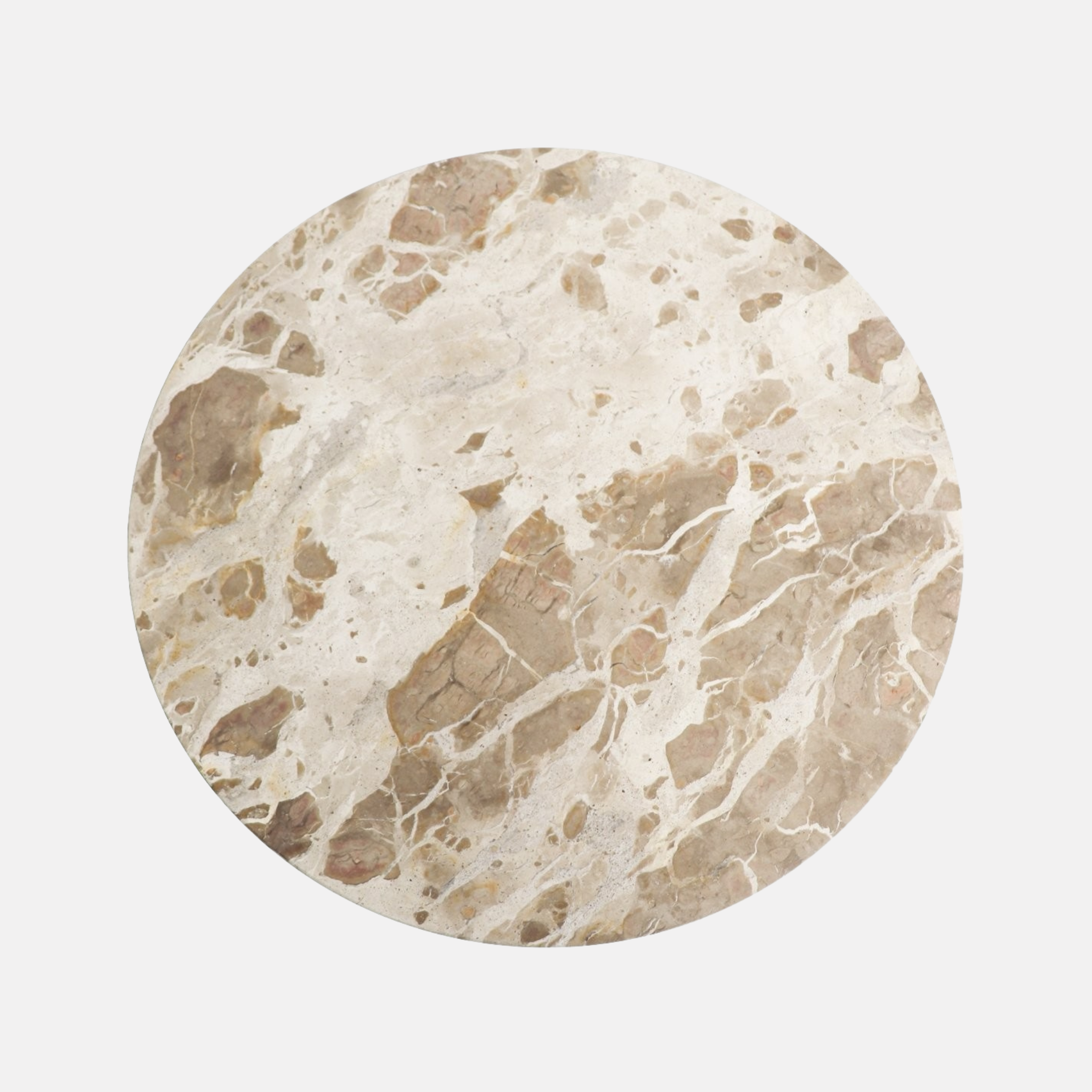Ariana Round Marble Coffee Table - Beige